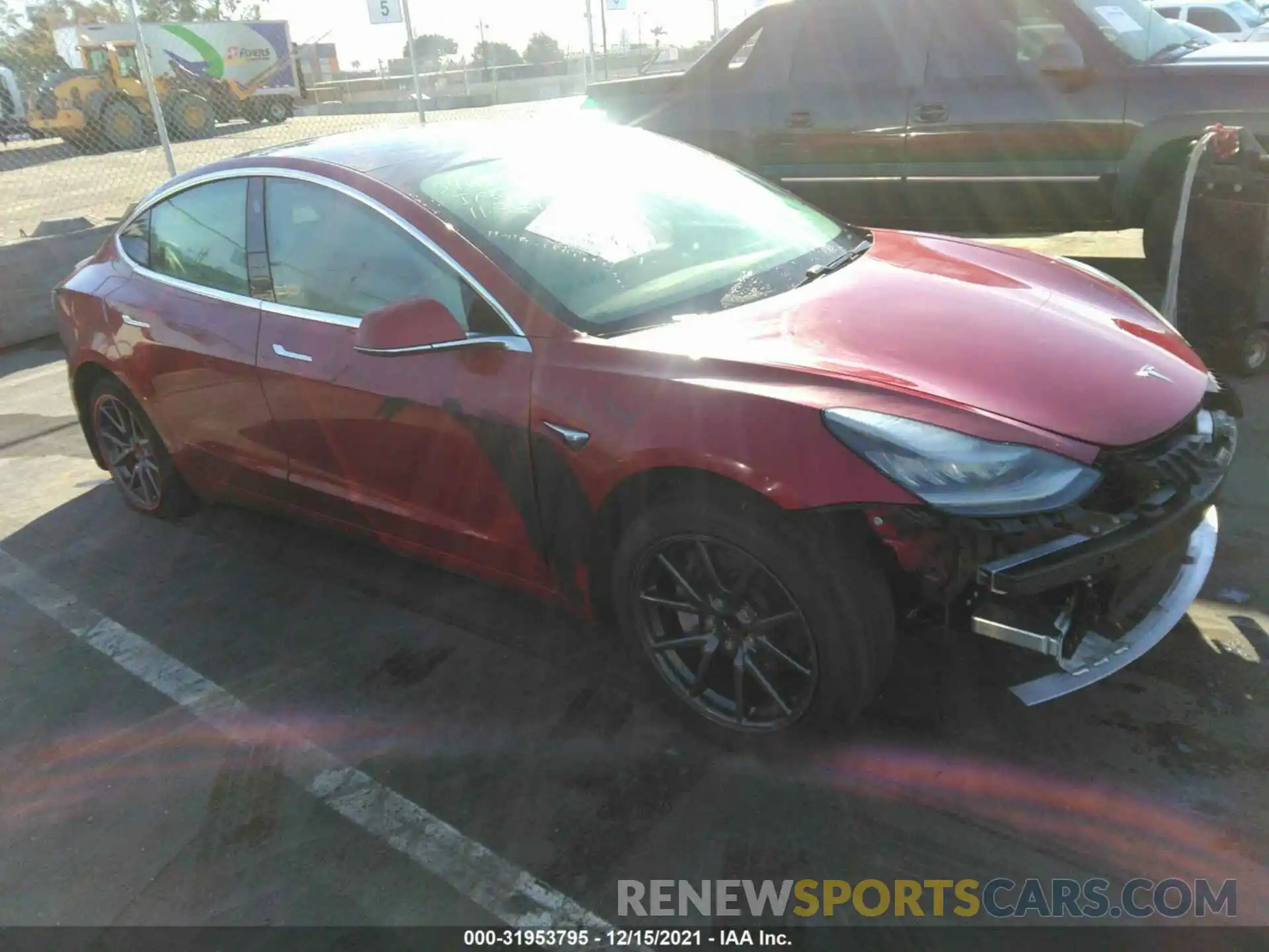 1 Photograph of a damaged car 5YJ3E1EA7KF484548 TESLA MODEL 3 2019