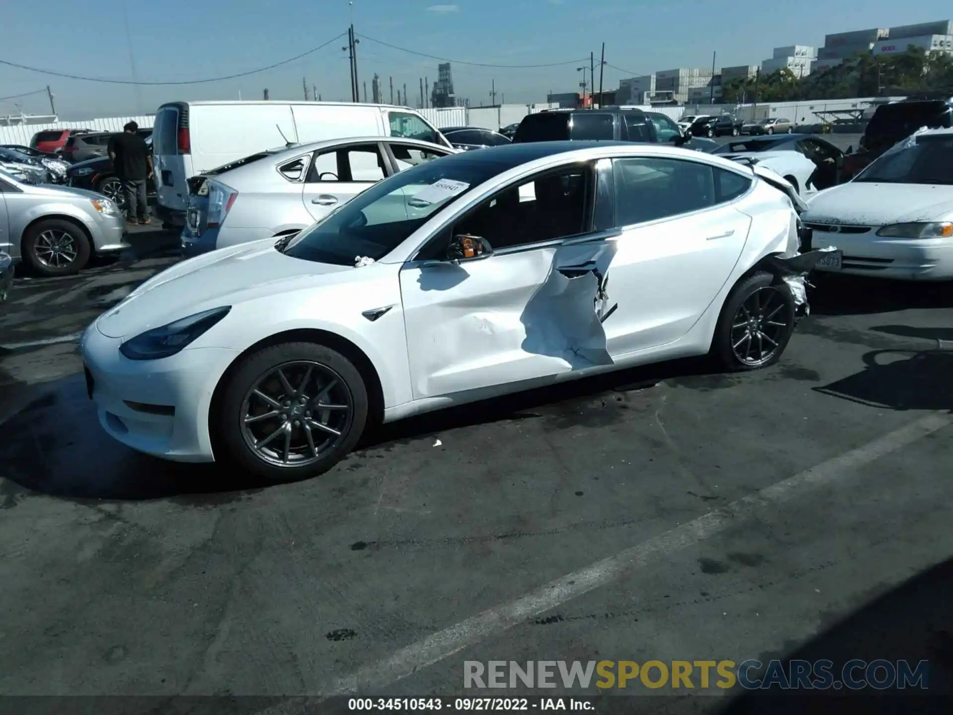 2 Фотография поврежденного автомобиля 5YJ3E1EA7KF485036 TESLA MODEL 3 2019