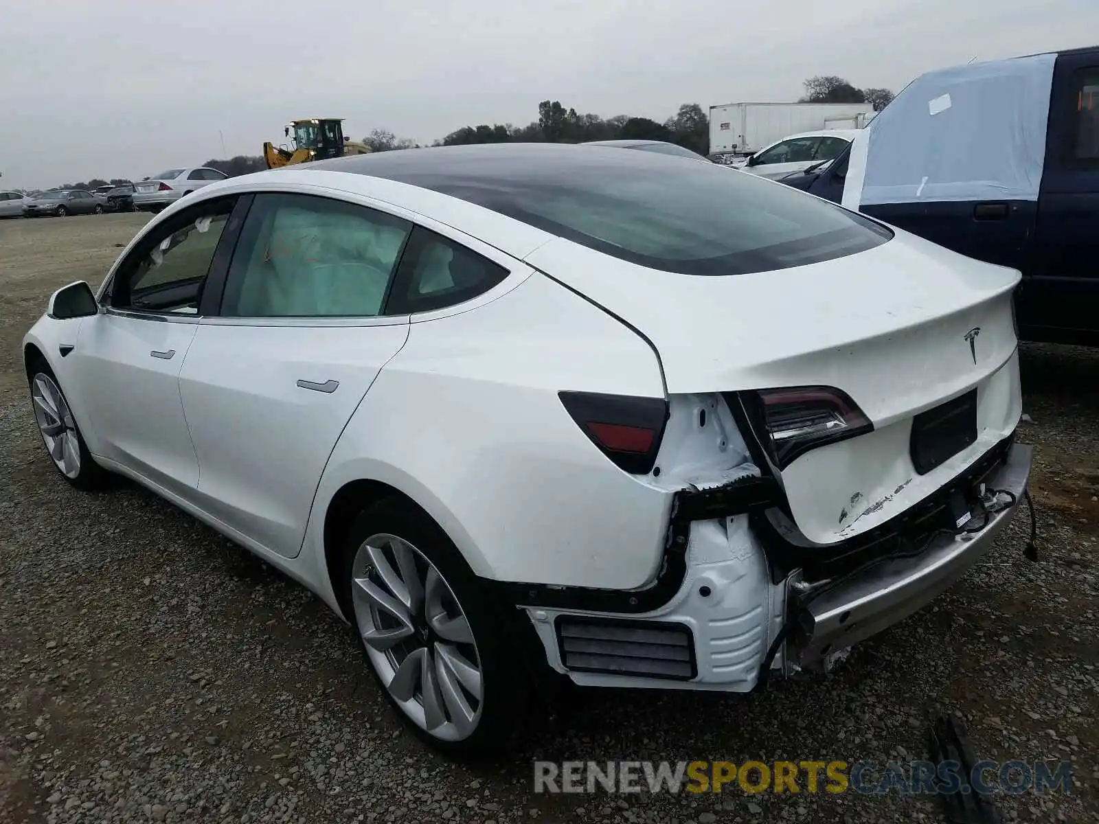 3 Photograph of a damaged car 5YJ3E1EA7KF486879 TESLA MODEL 3 2019