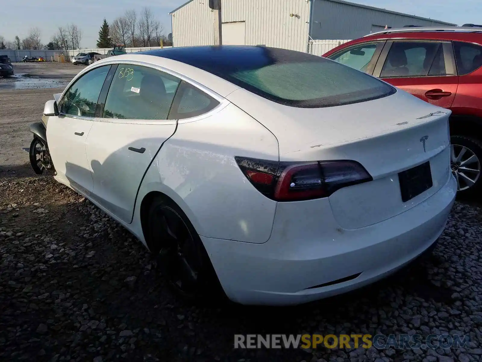 3 Photograph of a damaged car 5YJ3E1EA7KF487742 TESLA MODEL 3 2019