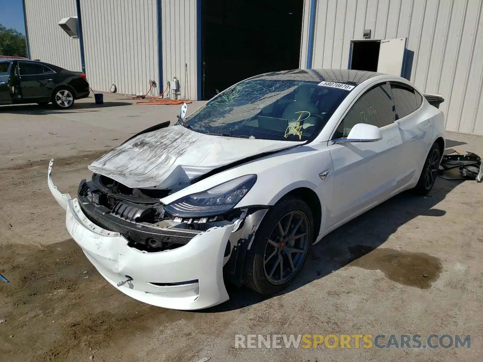 2 Photograph of a damaged car 5YJ3E1EA7KF509111 TESLA MODEL 3 2019