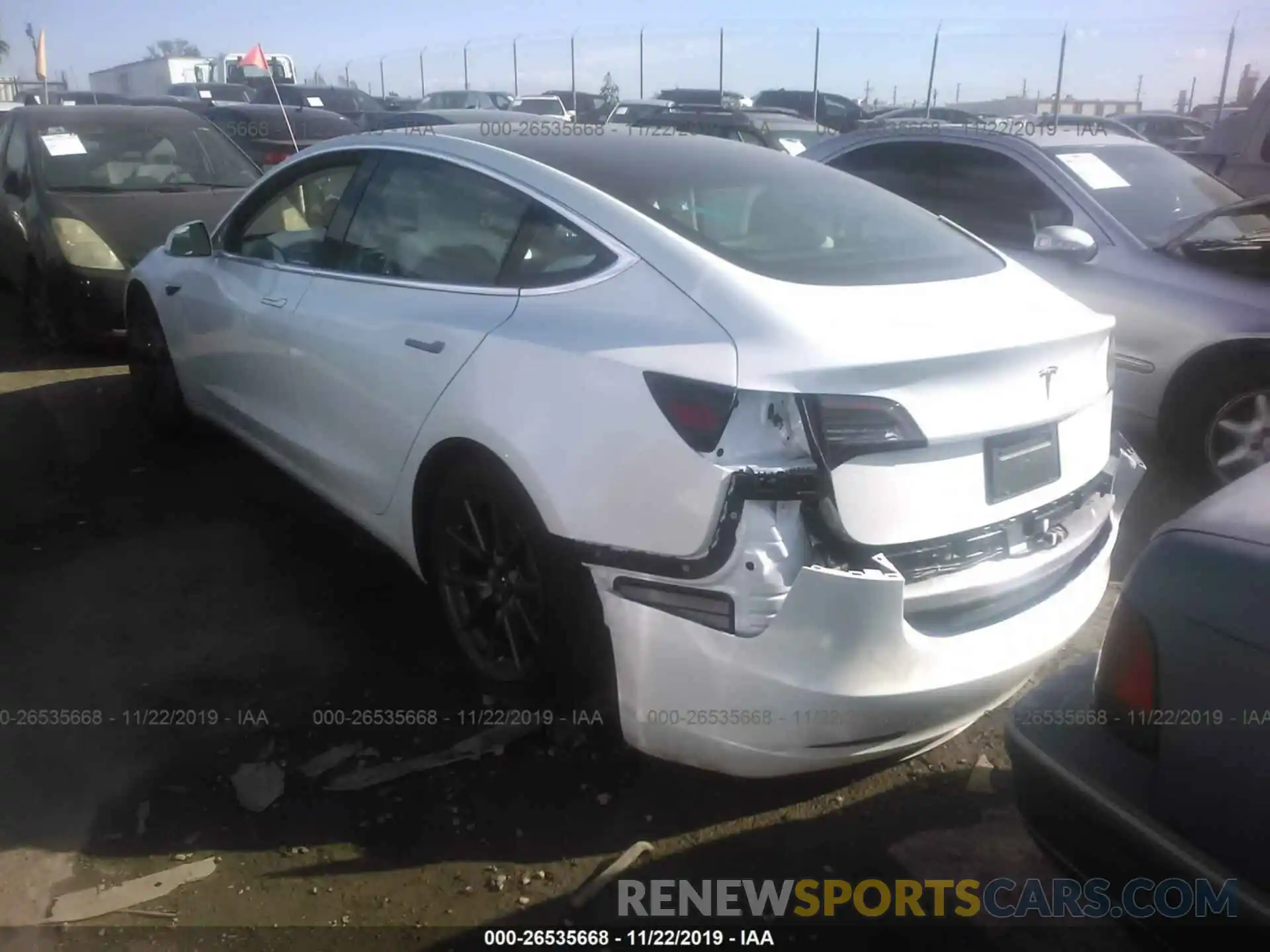 3 Photograph of a damaged car 5YJ3E1EA7KF509304 TESLA MODEL 3 2019