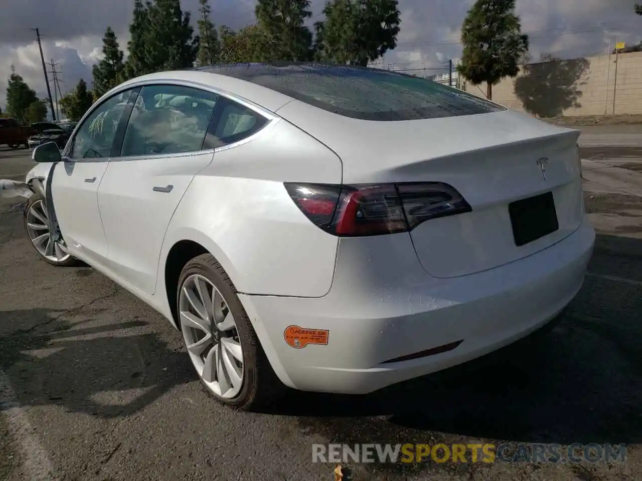 3 Photograph of a damaged car 5YJ3E1EA7KF509982 TESLA MODEL 3 2019