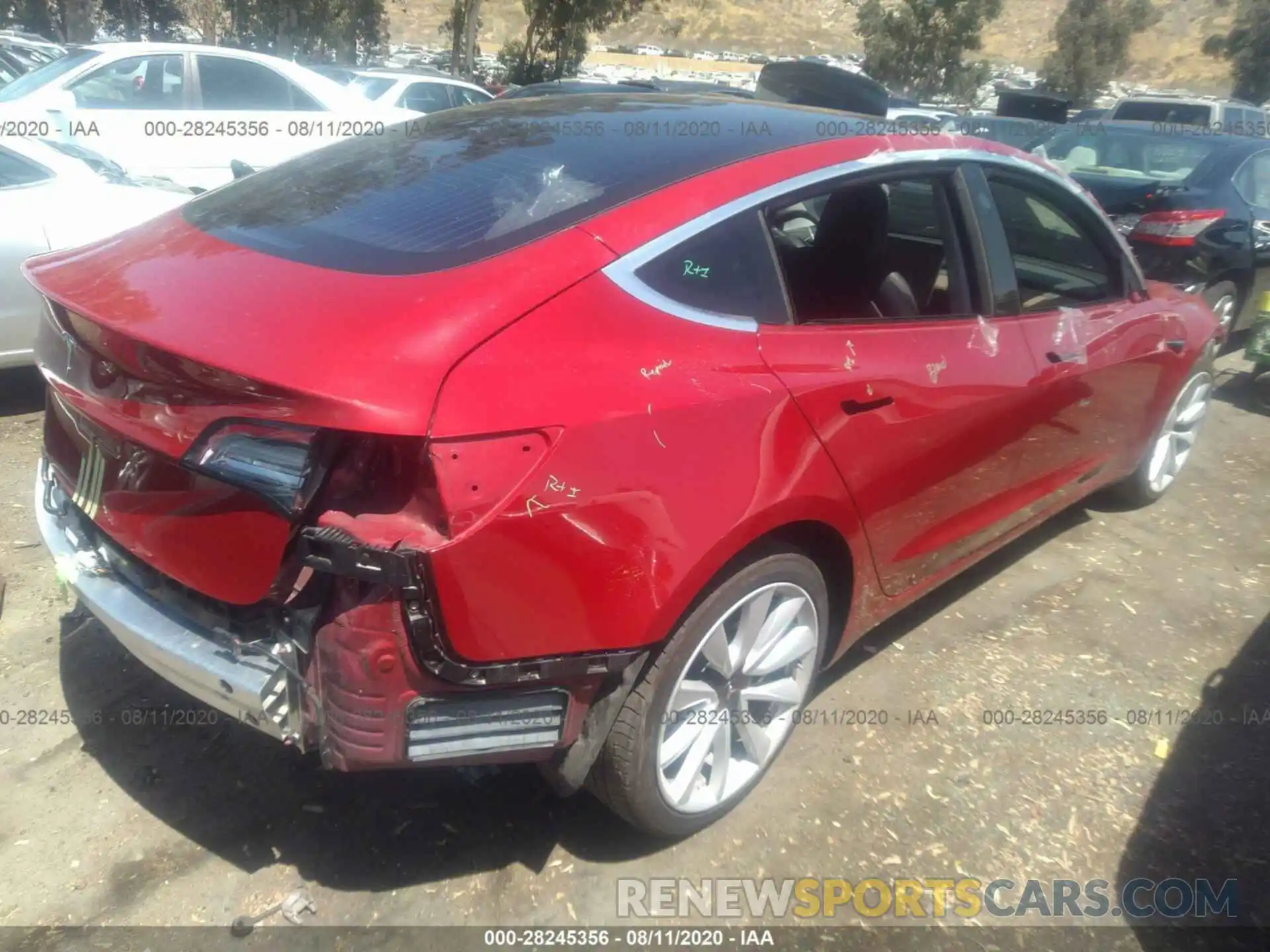 4 Photograph of a damaged car 5YJ3E1EA7KF536910 TESLA MODEL 3 2019