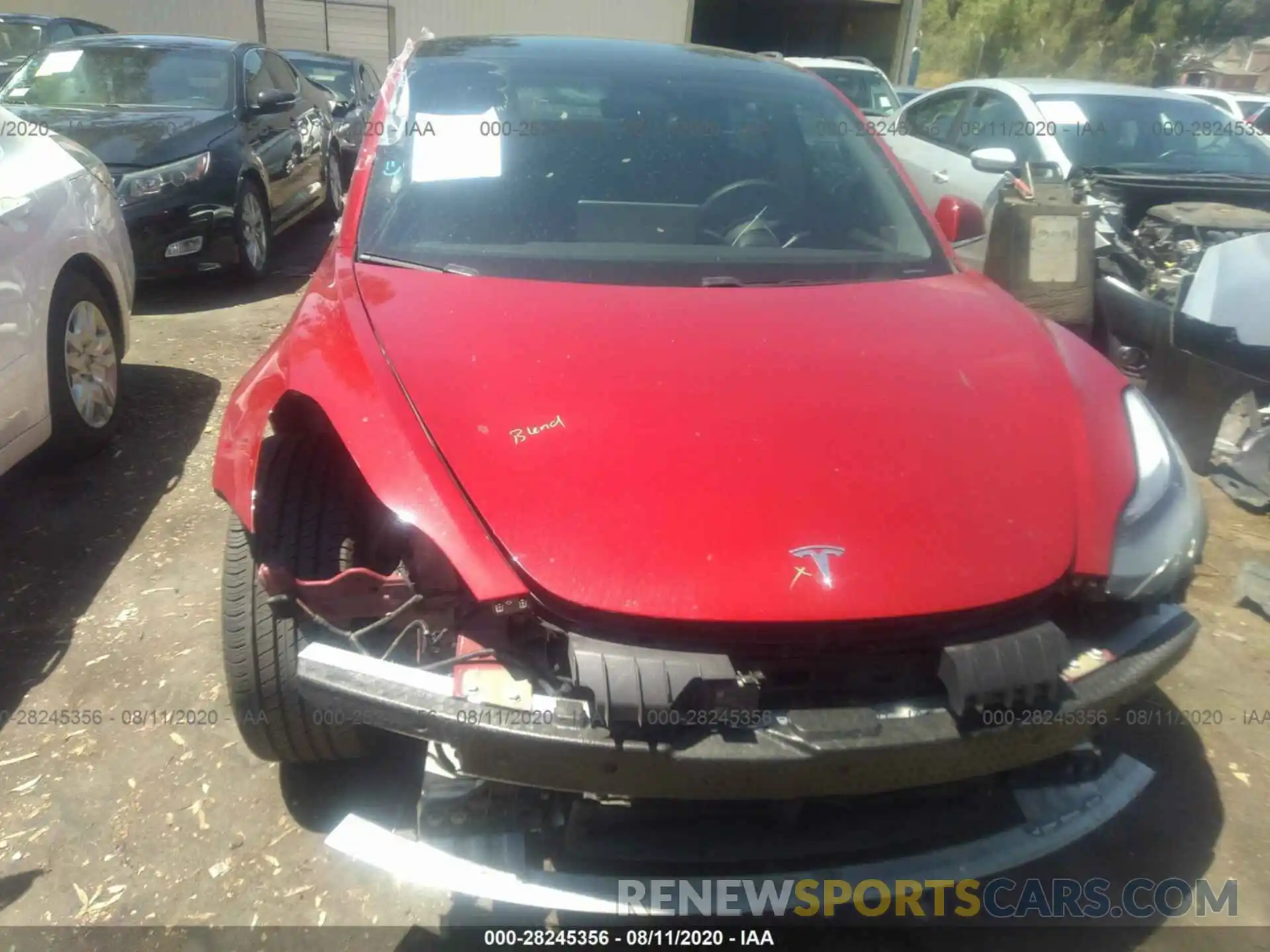 6 Photograph of a damaged car 5YJ3E1EA7KF536910 TESLA MODEL 3 2019