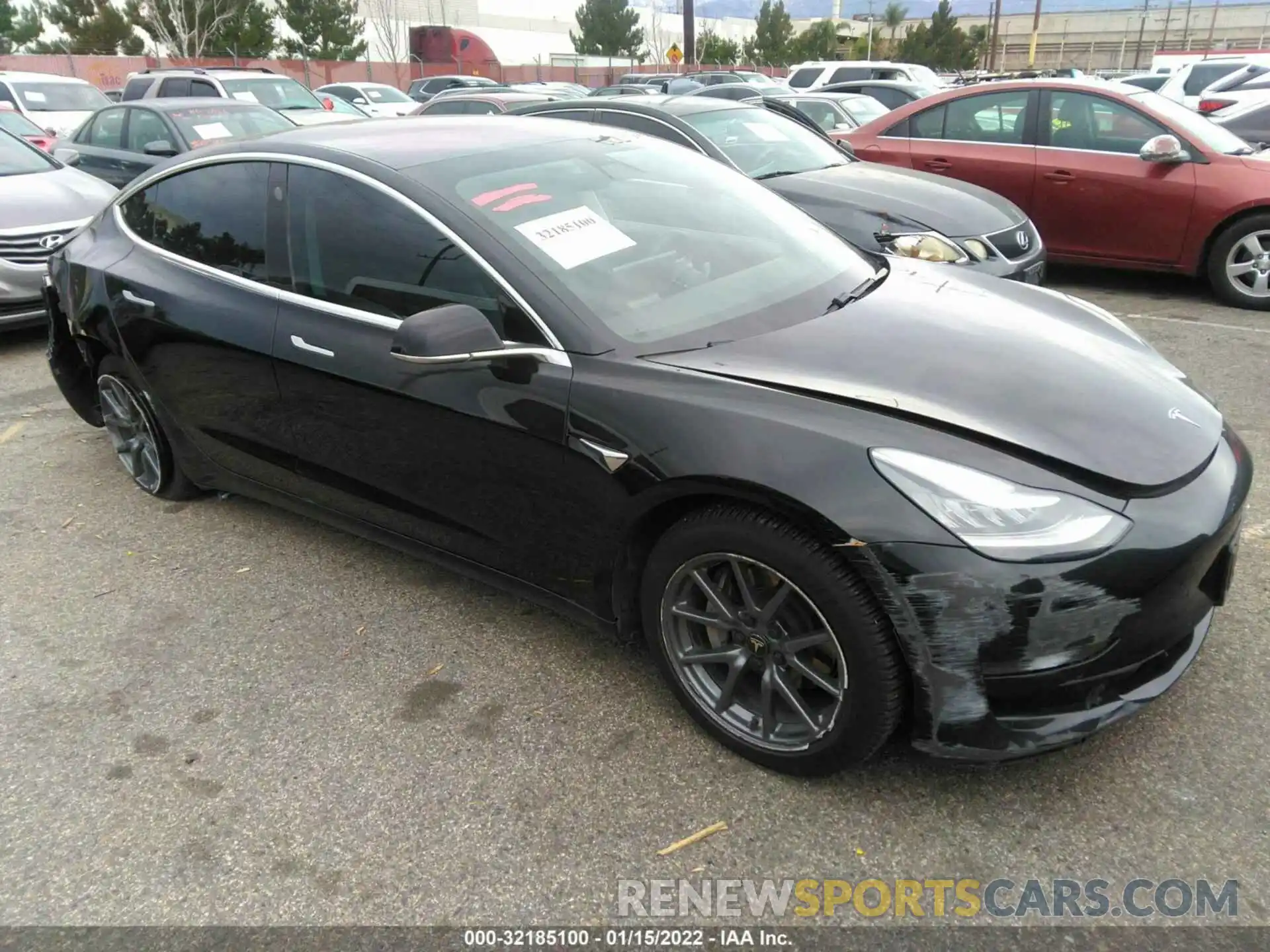 1 Photograph of a damaged car 5YJ3E1EA8KF190091 TESLA MODEL 3 2019