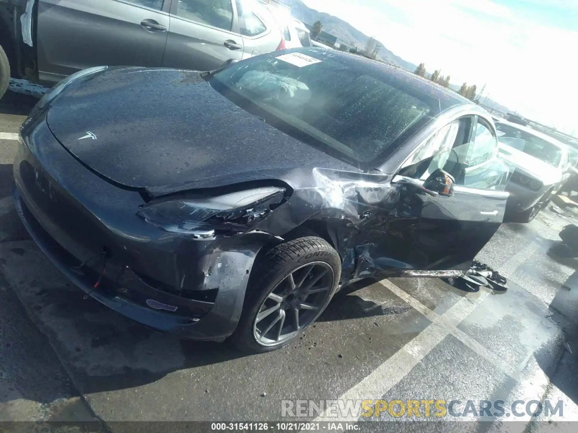 2 Photograph of a damaged car 5YJ3E1EA8KF190267 TESLA MODEL 3 2019