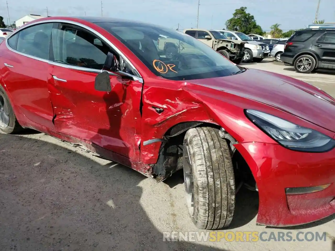 9 Photograph of a damaged car 5YJ3E1EA8KF190740 TESLA MODEL 3 2019