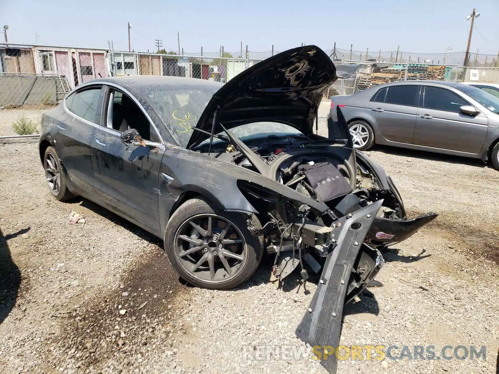 1 Photograph of a damaged car 5YJ3E1EA8KF193363 TESLA MODEL 3 2019