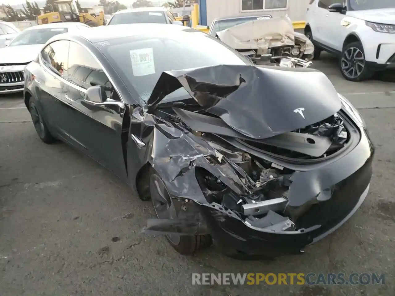 1 Photograph of a damaged car 5YJ3E1EA8KF193377 TESLA MODEL 3 2019