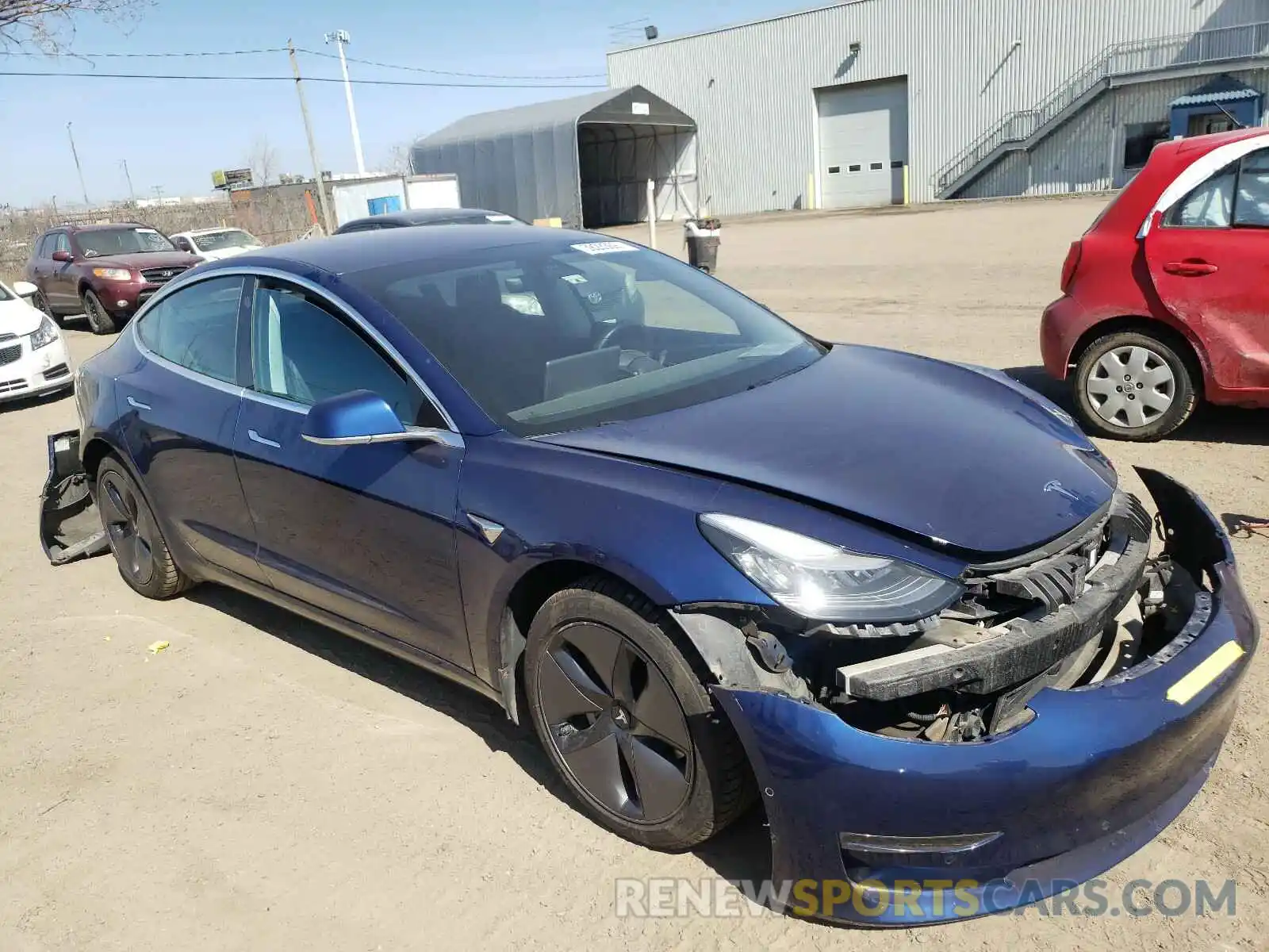 1 Photograph of a damaged car 5YJ3E1EA8KF231836 TESLA MODEL 3 2019