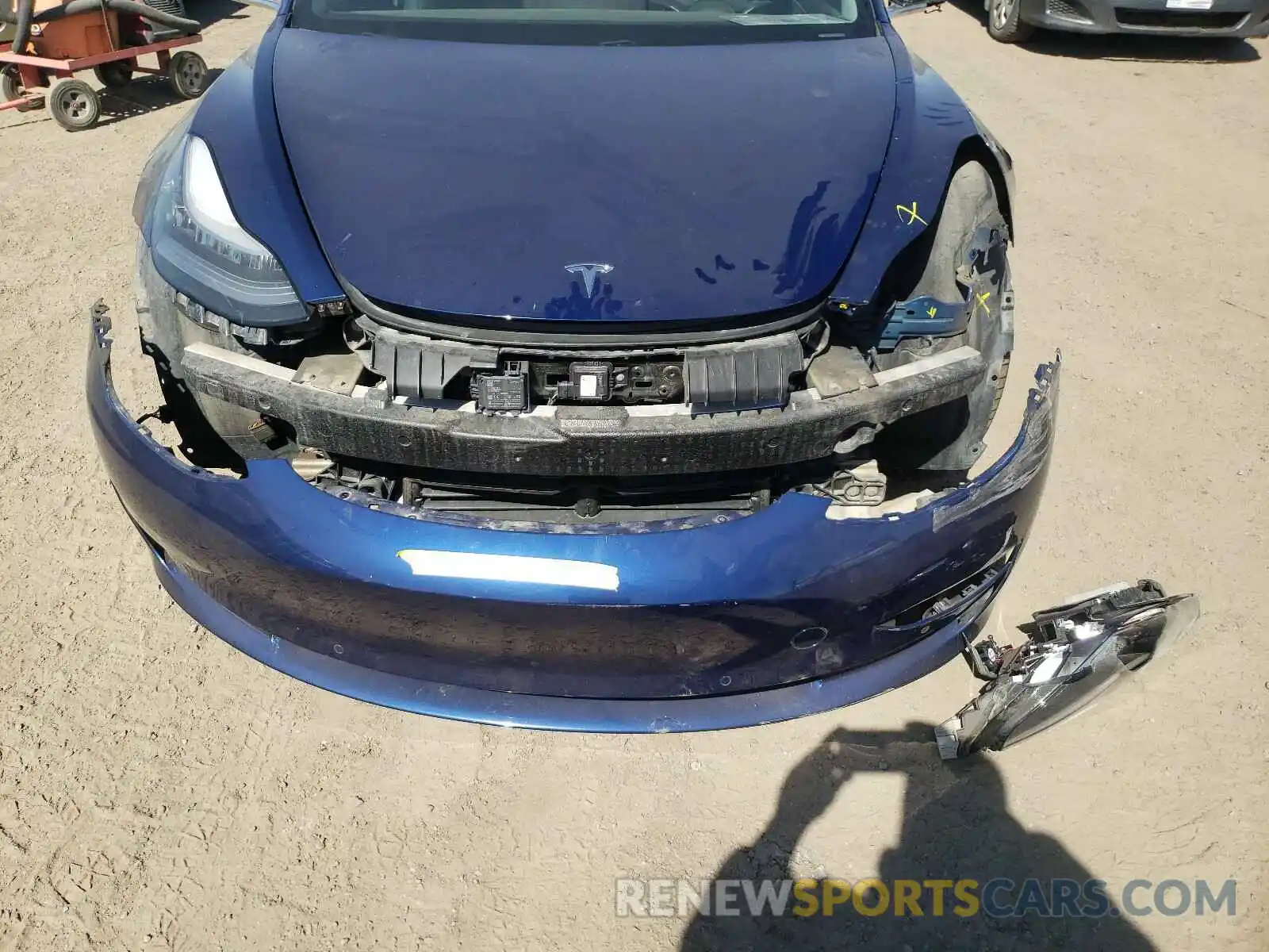 9 Photograph of a damaged car 5YJ3E1EA8KF231836 TESLA MODEL 3 2019