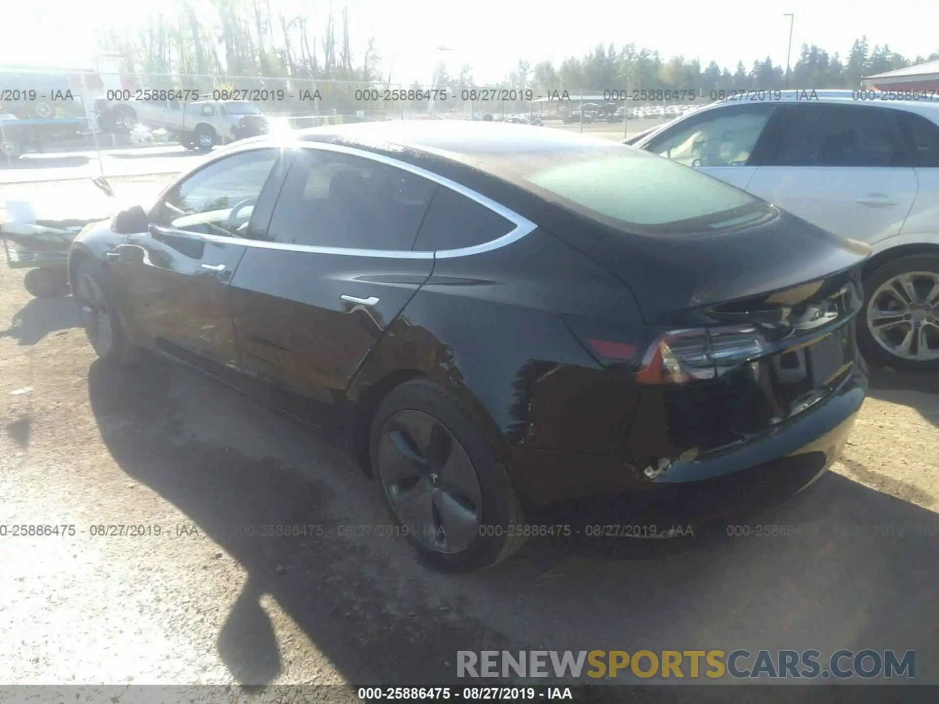 3 Photograph of a damaged car 5YJ3E1EA8KF297531 TESLA MODEL 3 2019