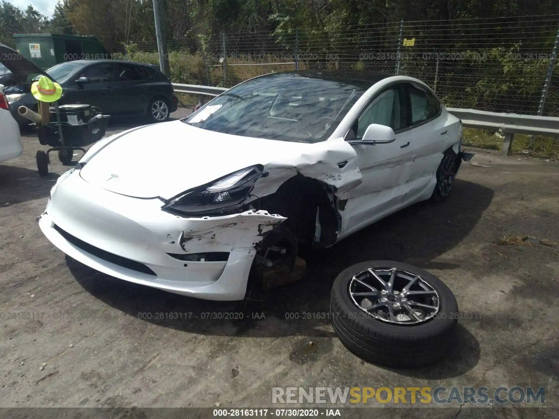 2 Photograph of a damaged car 5YJ3E1EA8KF299828 TESLA MODEL 3 2019