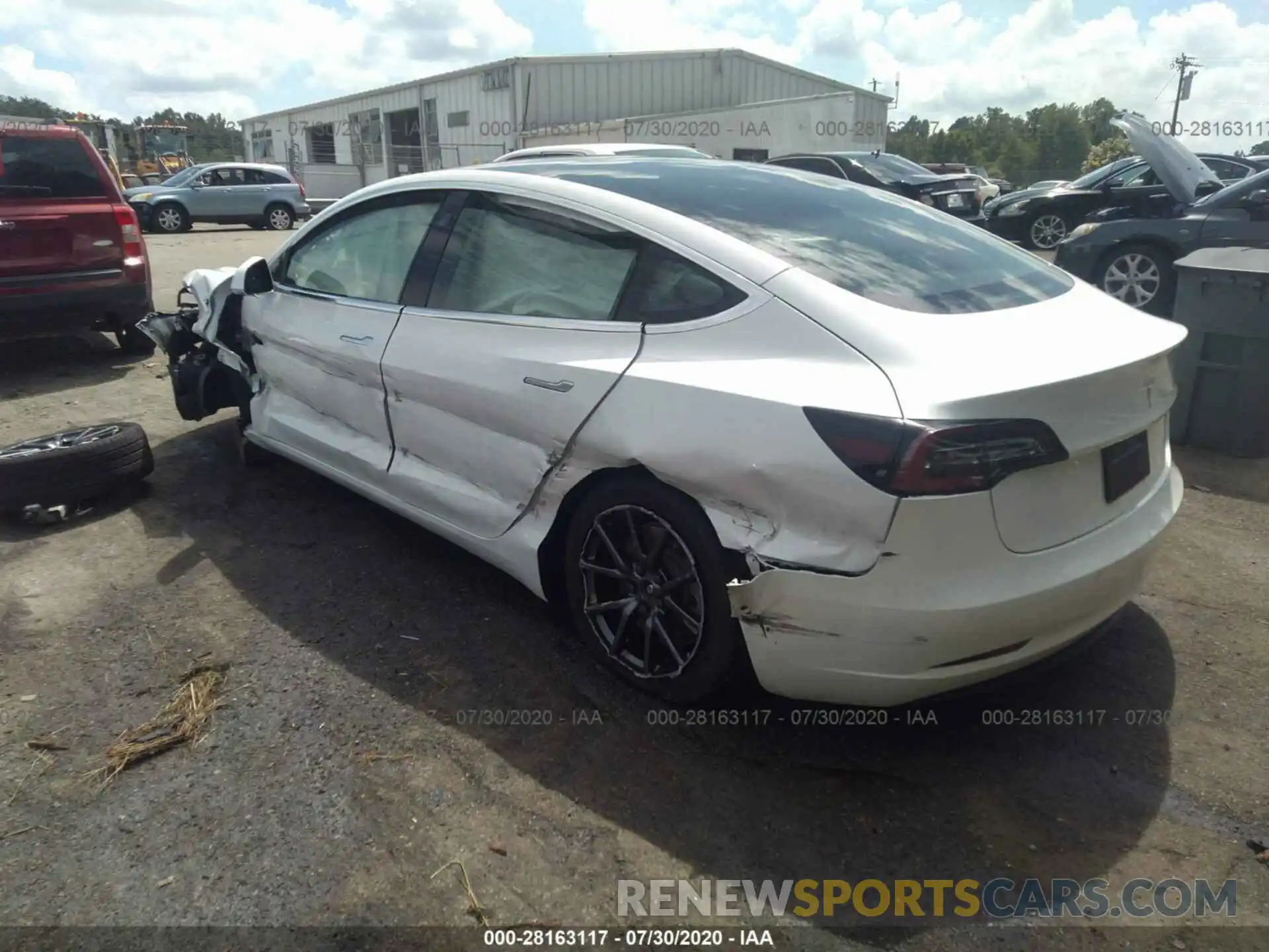 3 Photograph of a damaged car 5YJ3E1EA8KF299828 TESLA MODEL 3 2019