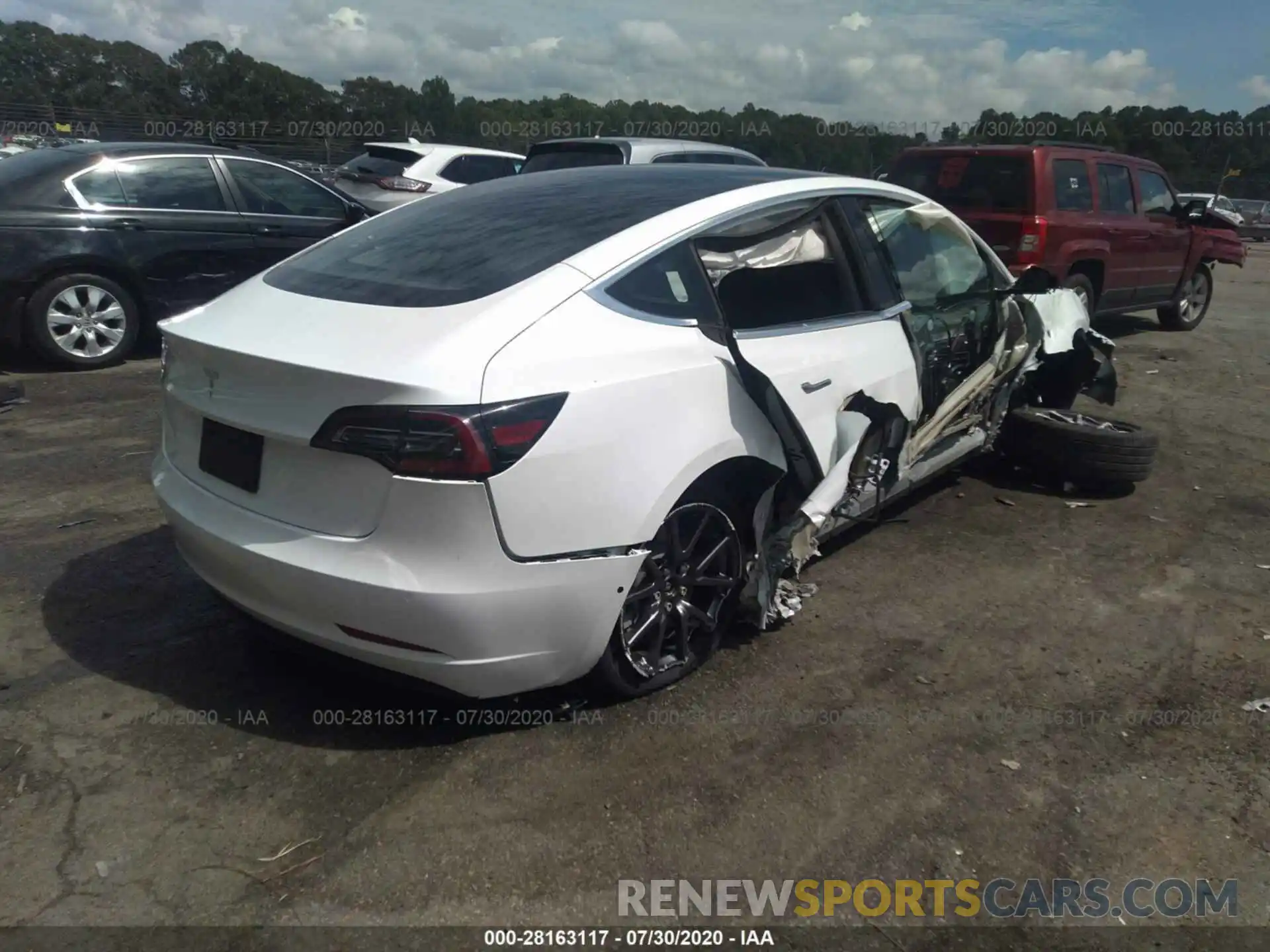 4 Photograph of a damaged car 5YJ3E1EA8KF299828 TESLA MODEL 3 2019