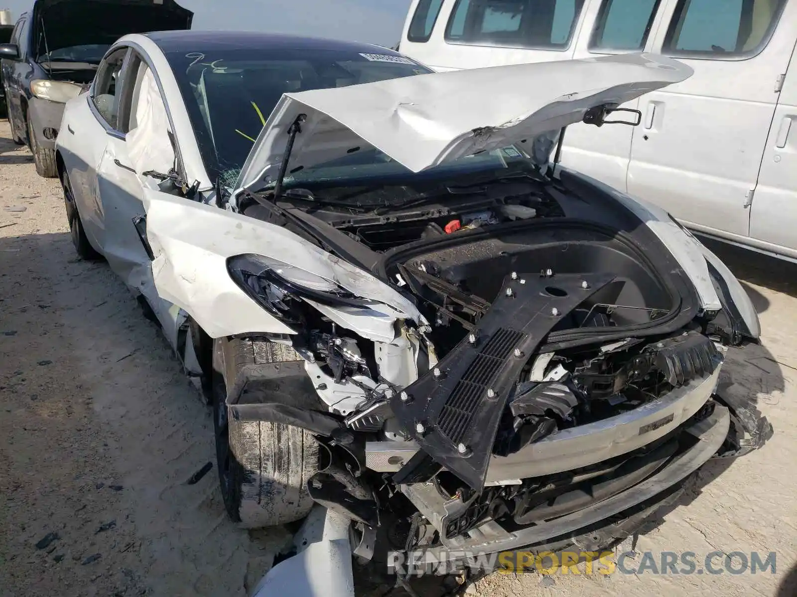 1 Photograph of a damaged car 5YJ3E1EA8KF299988 TESLA MODEL 3 2019