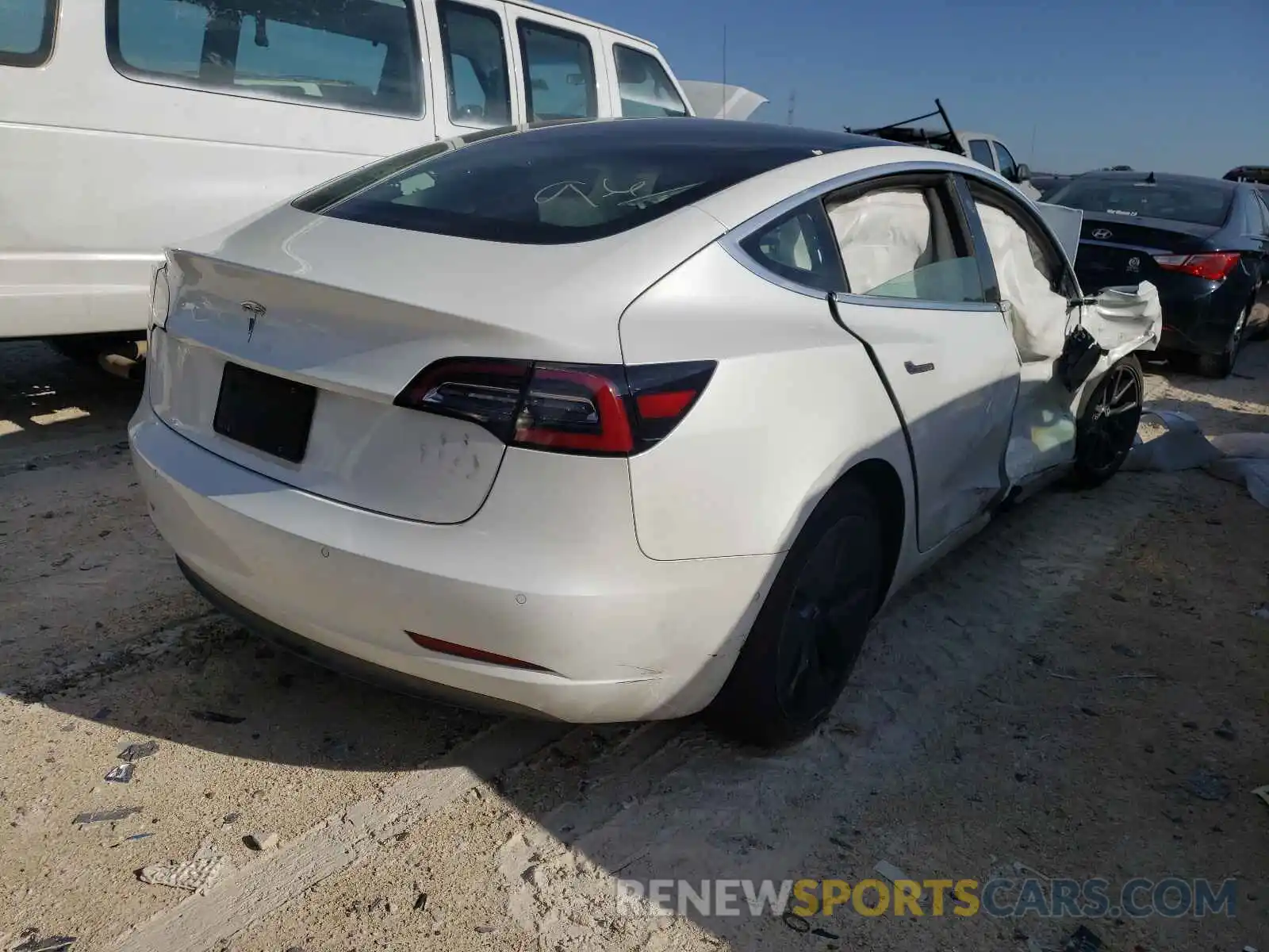 4 Photograph of a damaged car 5YJ3E1EA8KF299988 TESLA MODEL 3 2019