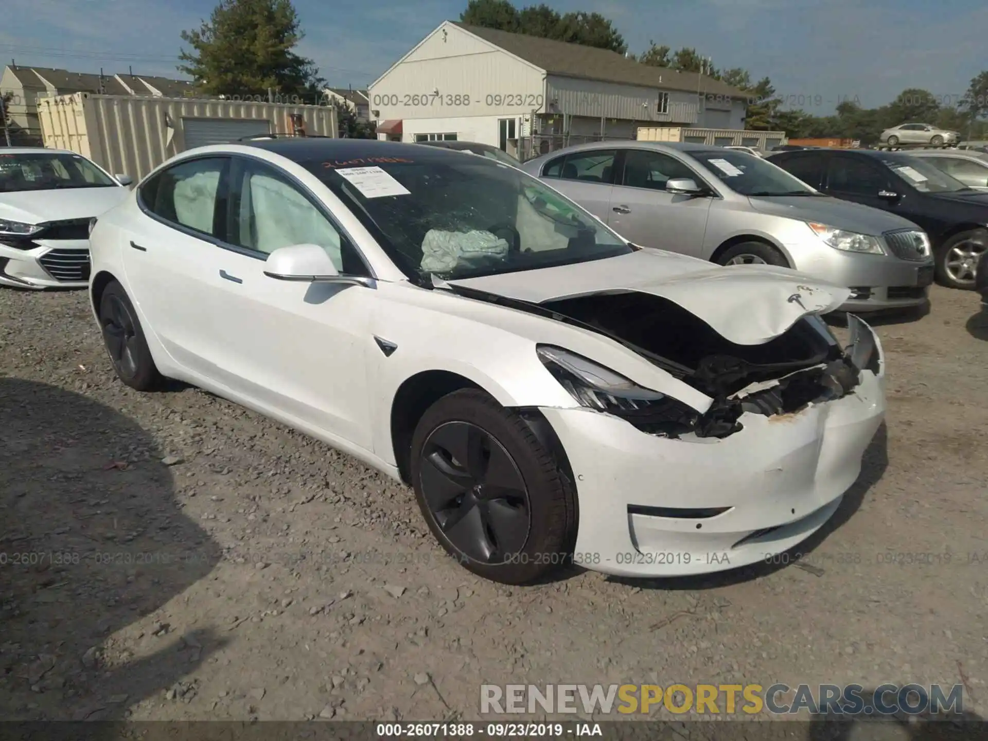 1 Photograph of a damaged car 5YJ3E1EA8KF300248 TESLA MODEL 3 2019