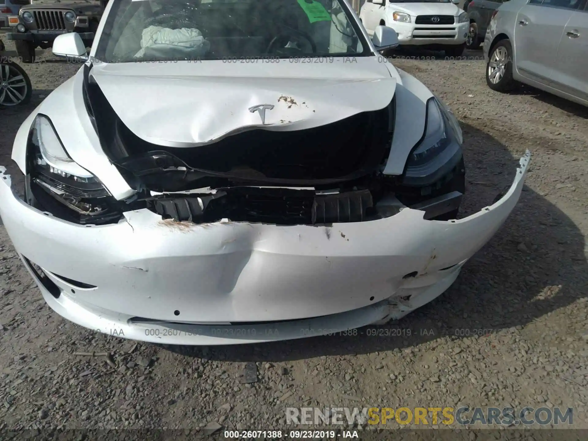 6 Photograph of a damaged car 5YJ3E1EA8KF300248 TESLA MODEL 3 2019