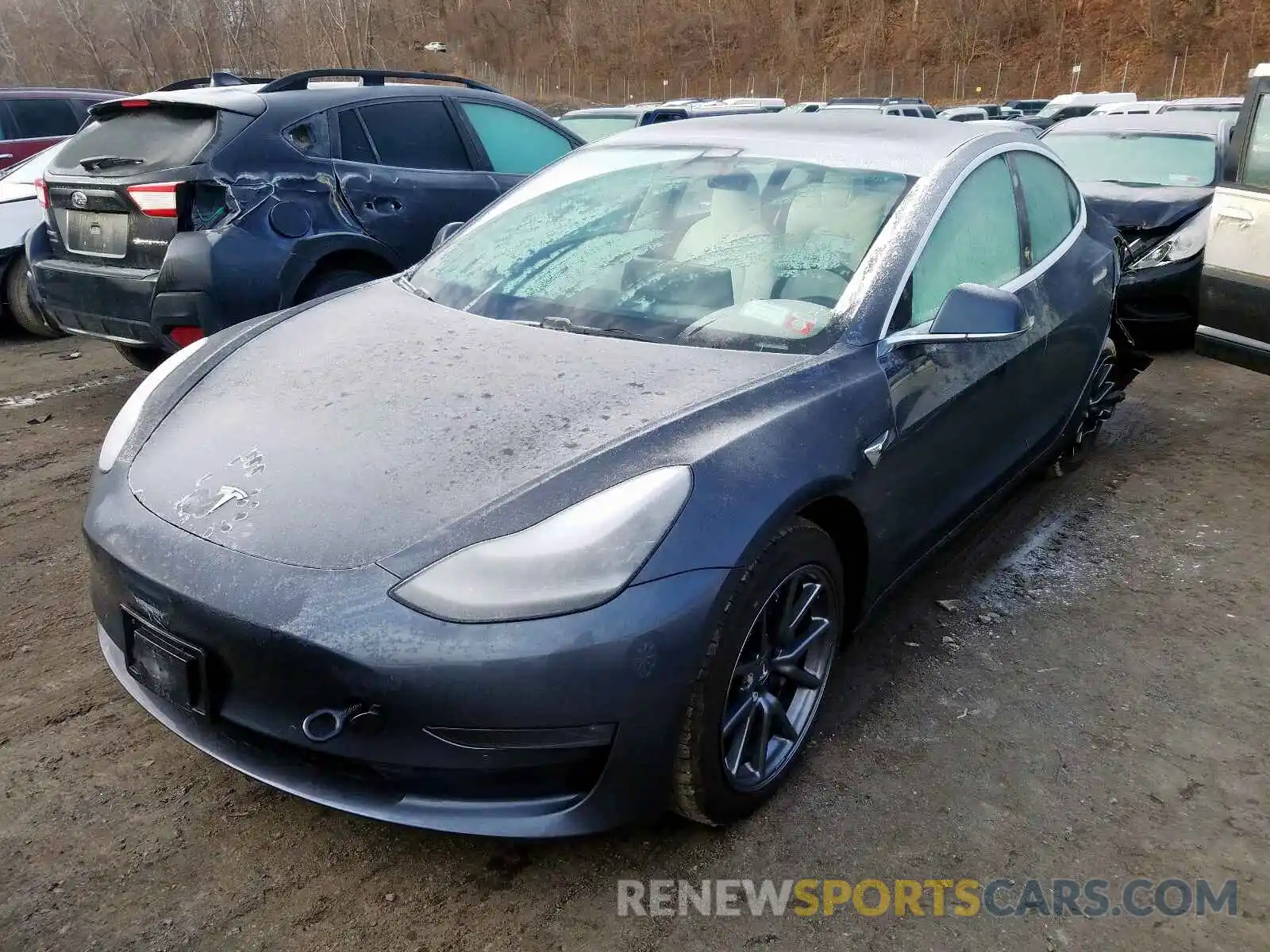 2 Фотография поврежденного автомобиля 5YJ3E1EA8KF301819 TESLA MODEL 3 2019