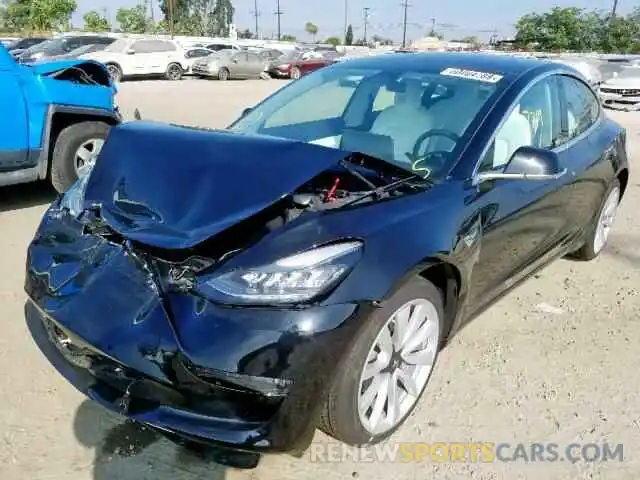 2 Photograph of a damaged car 5YJ3E1EA8KF302467 TESLA MODEL 3 2019