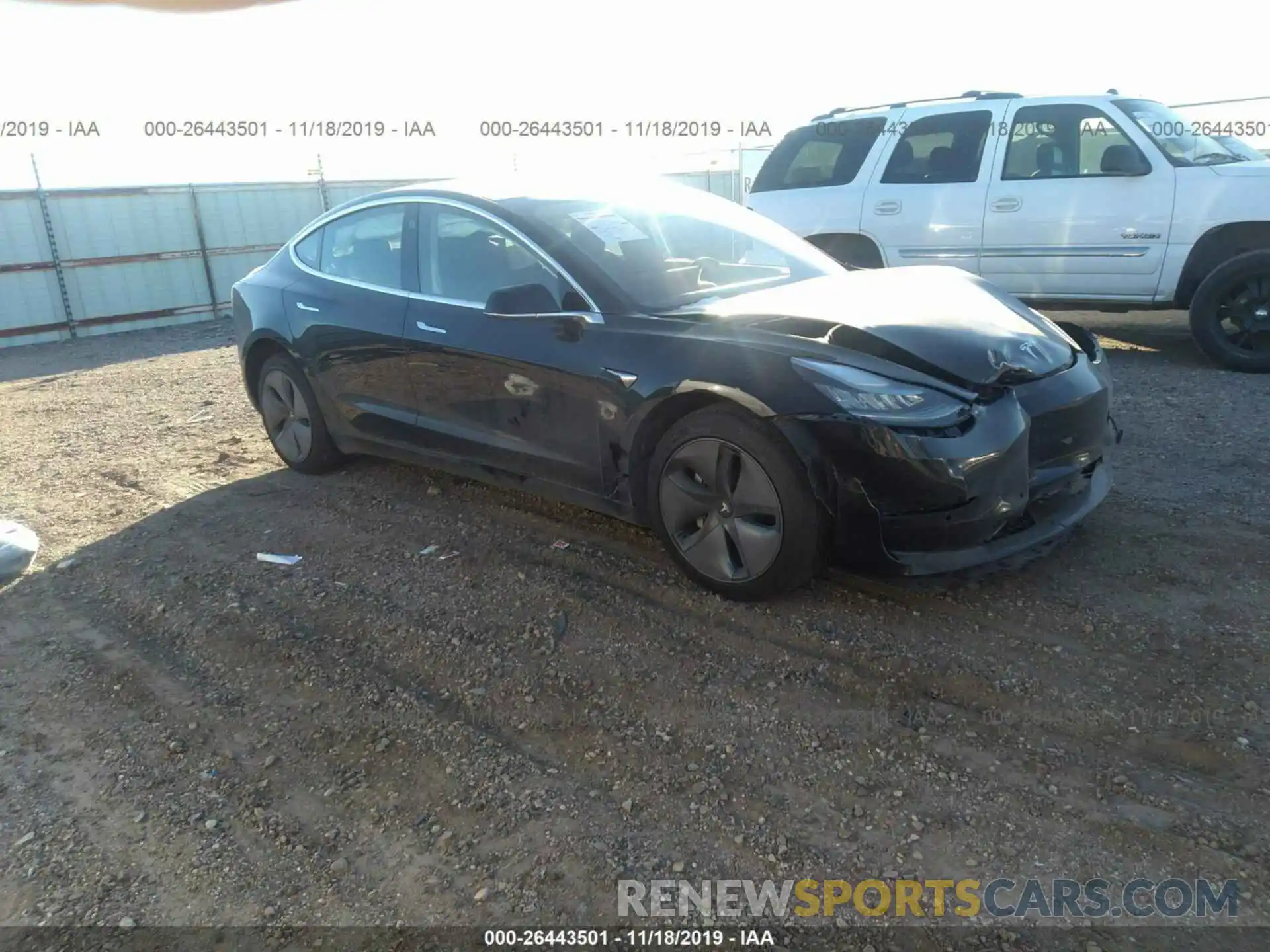 1 Photograph of a damaged car 5YJ3E1EA8KF304297 TESLA MODEL 3 2019