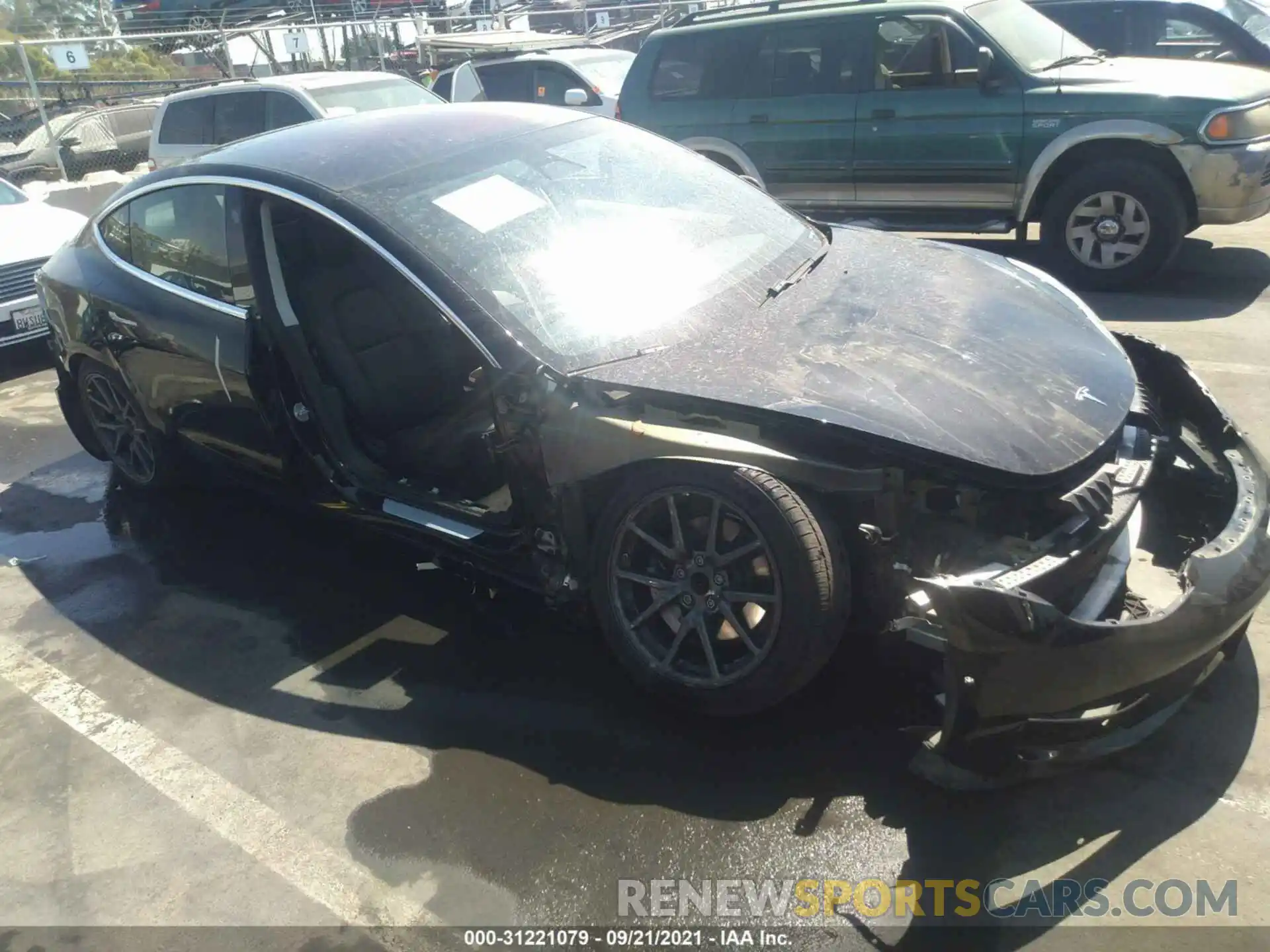 1 Photograph of a damaged car 5YJ3E1EA8KF305028 TESLA MODEL 3 2019