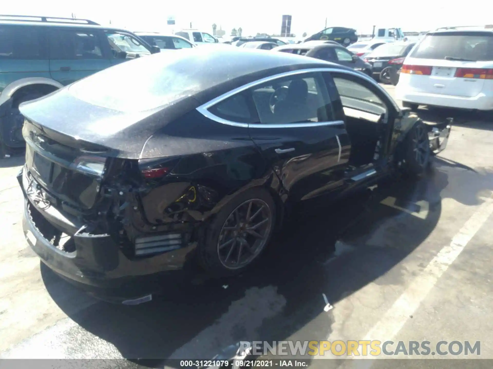 4 Photograph of a damaged car 5YJ3E1EA8KF305028 TESLA MODEL 3 2019