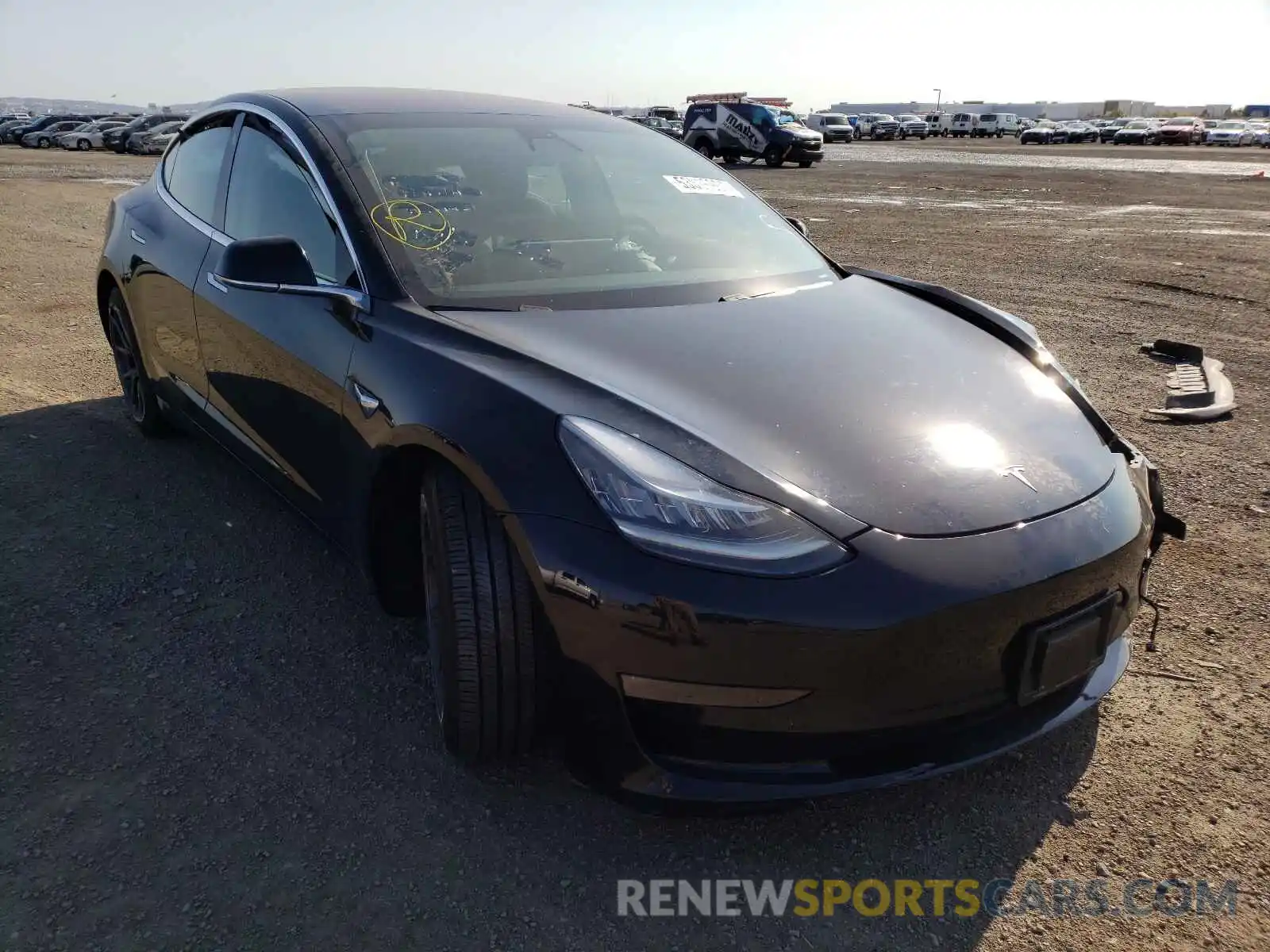 1 Photograph of a damaged car 5YJ3E1EA8KF305336 TESLA MODEL 3 2019