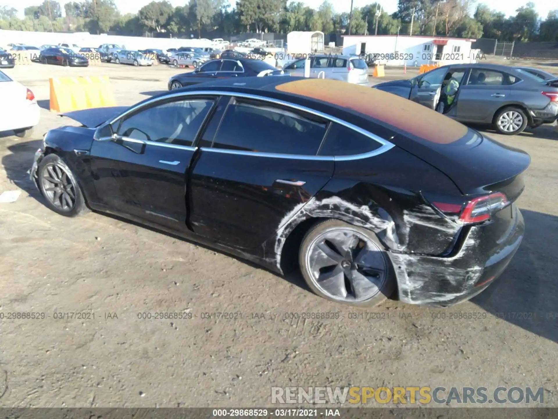 3 Photograph of a damaged car 5YJ3E1EA8KF306969 TESLA MODEL 3 2019