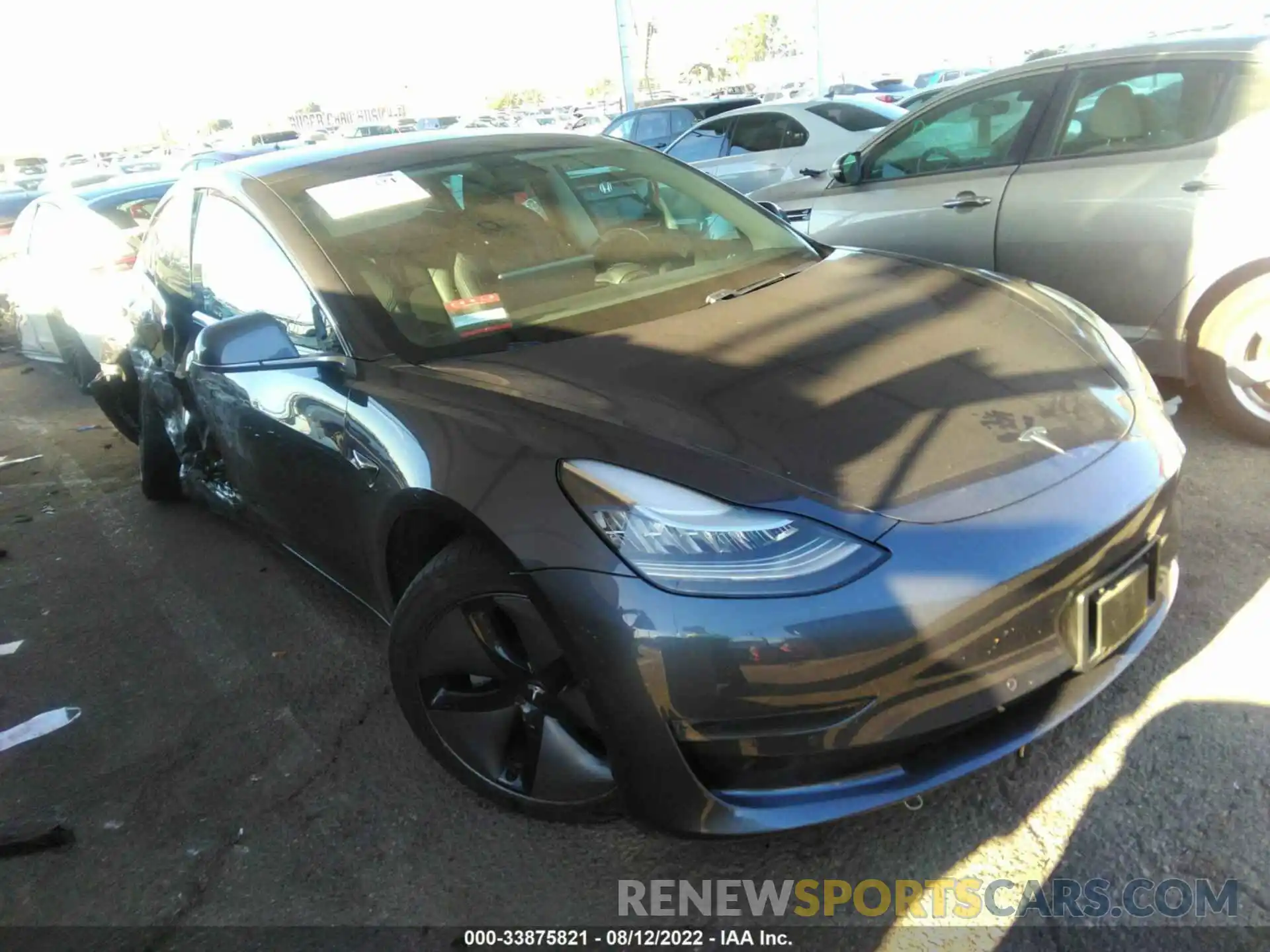 1 Photograph of a damaged car 5YJ3E1EA8KF307278 TESLA MODEL 3 2019