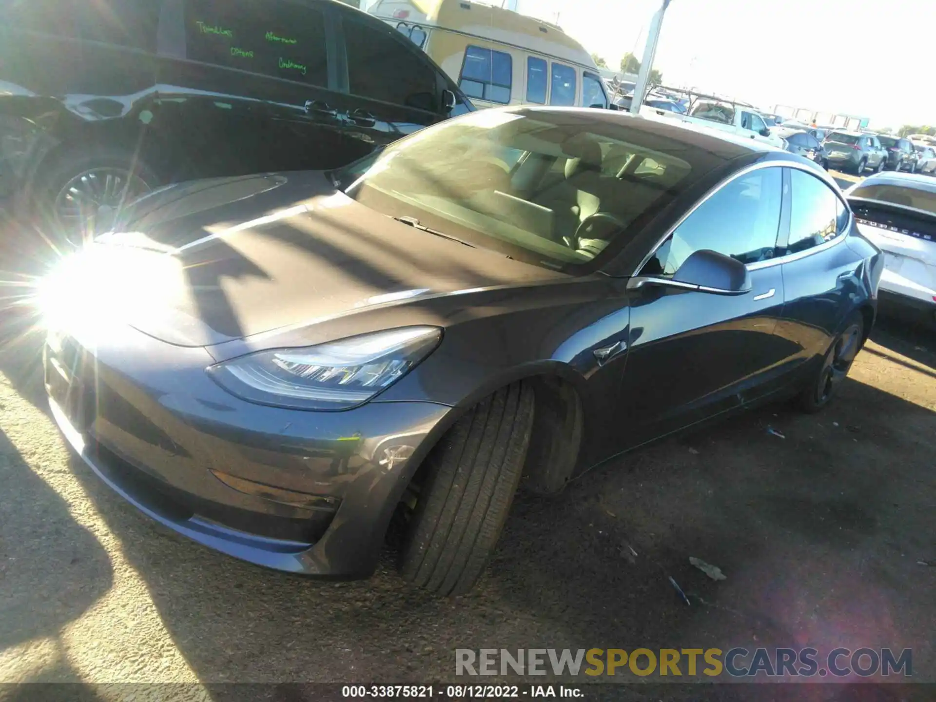 2 Photograph of a damaged car 5YJ3E1EA8KF307278 TESLA MODEL 3 2019