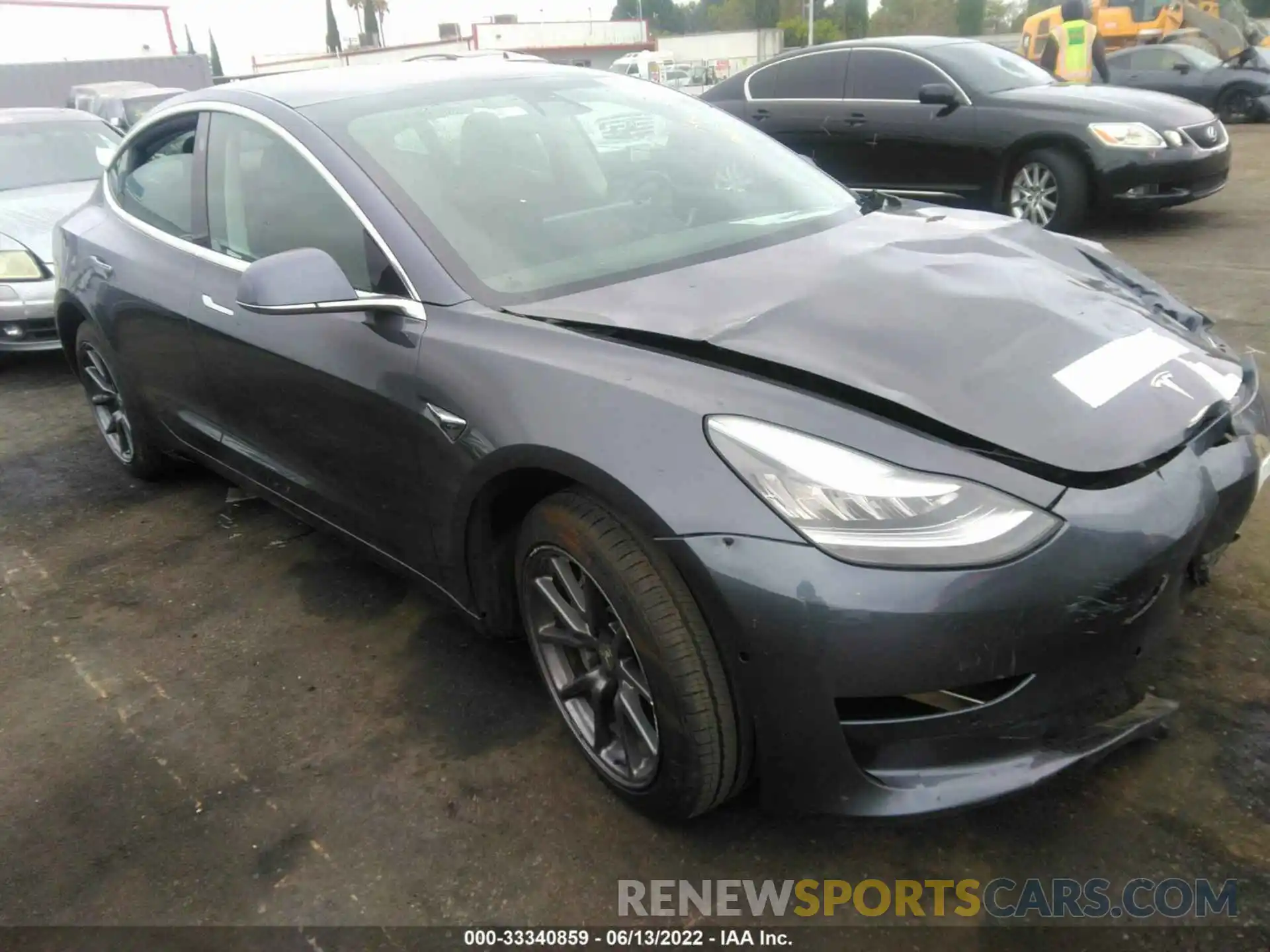 1 Photograph of a damaged car 5YJ3E1EA8KF307393 TESLA MODEL 3 2019