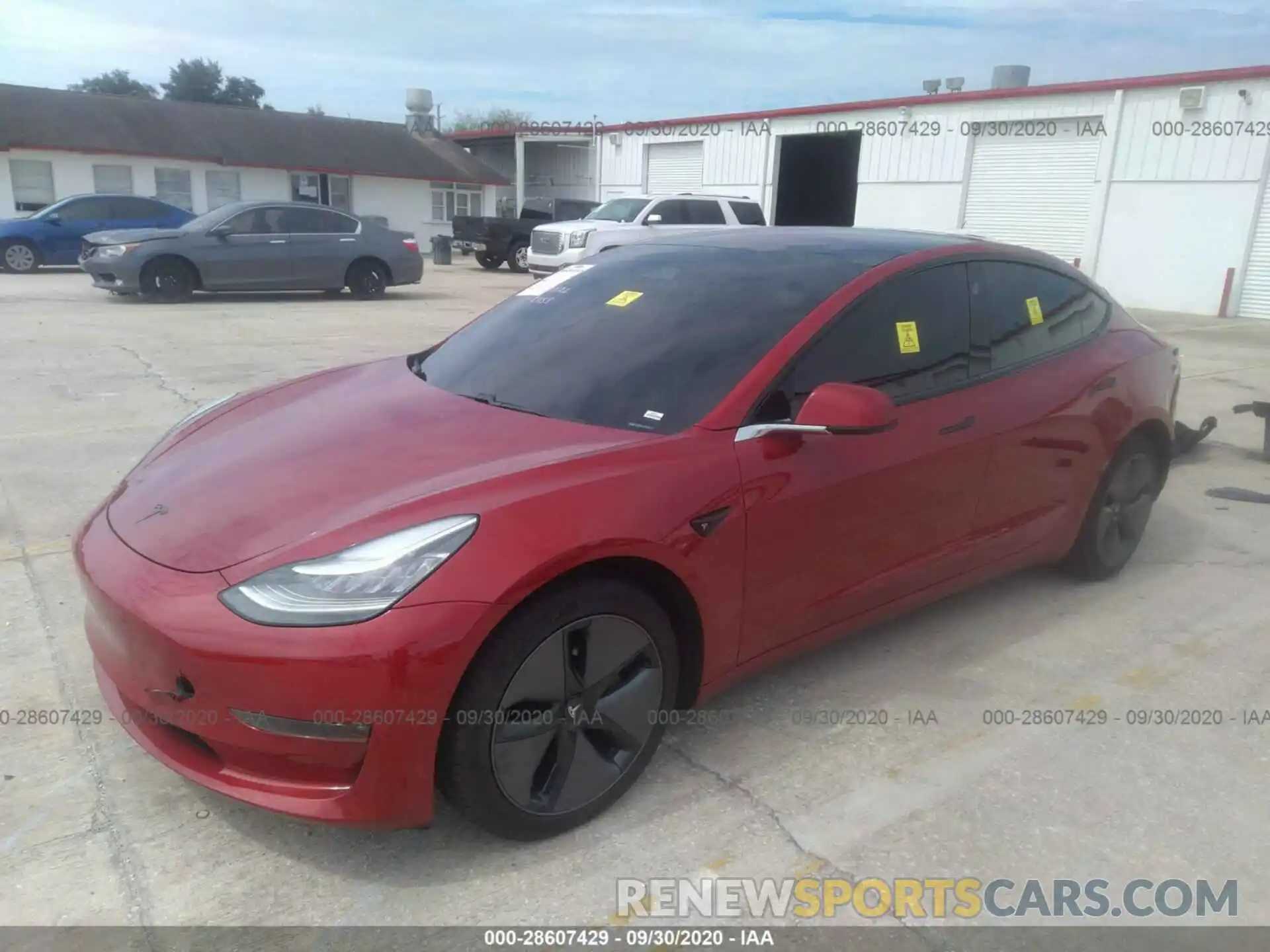 2 Photograph of a damaged car 5YJ3E1EA8KF308365 TESLA MODEL 3 2019