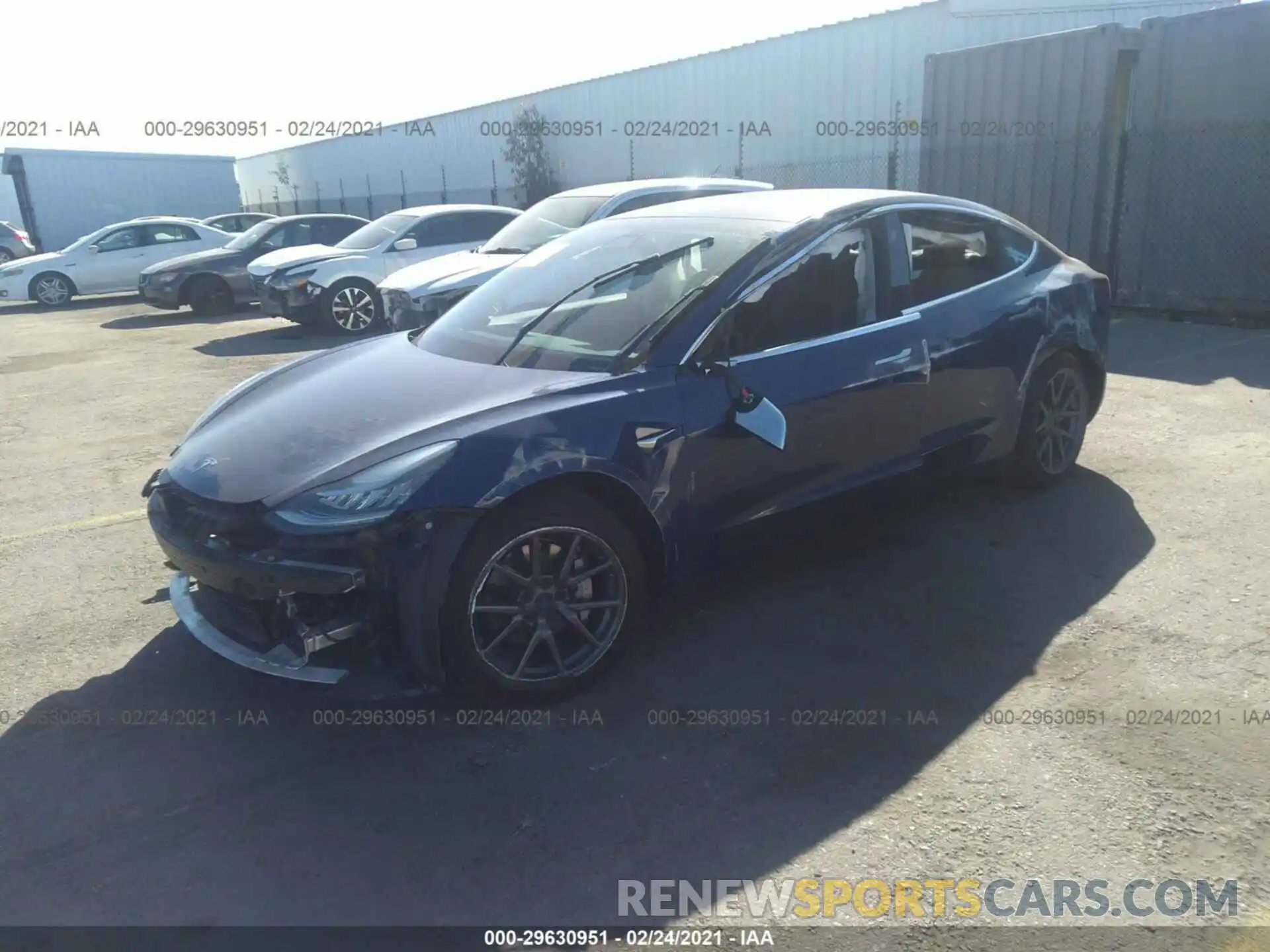 2 Фотография поврежденного автомобиля 5YJ3E1EA8KF309239 TESLA MODEL 3 2019