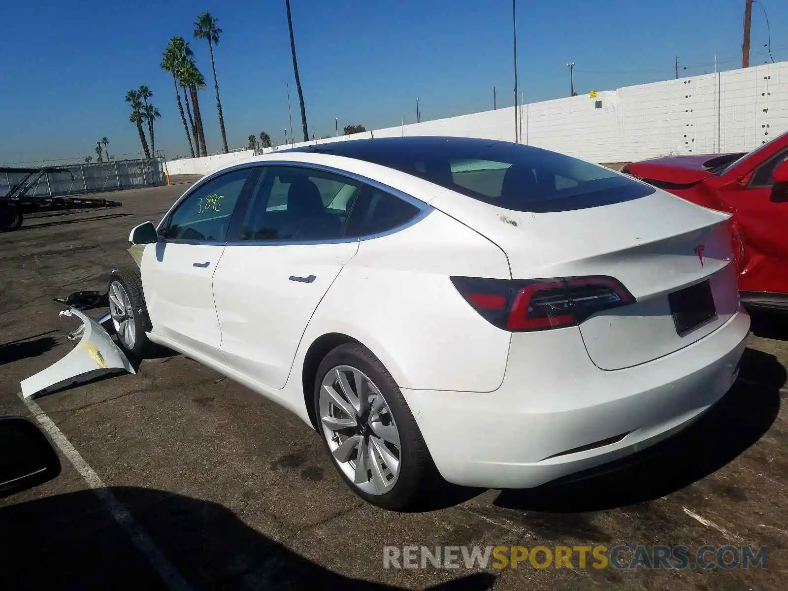 3 Photograph of a damaged car 5YJ3E1EA8KF311699 TESLA MODEL 3 2019