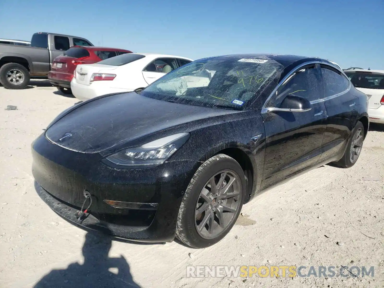 2 Photograph of a damaged car 5YJ3E1EA8KF311976 TESLA MODEL 3 2019