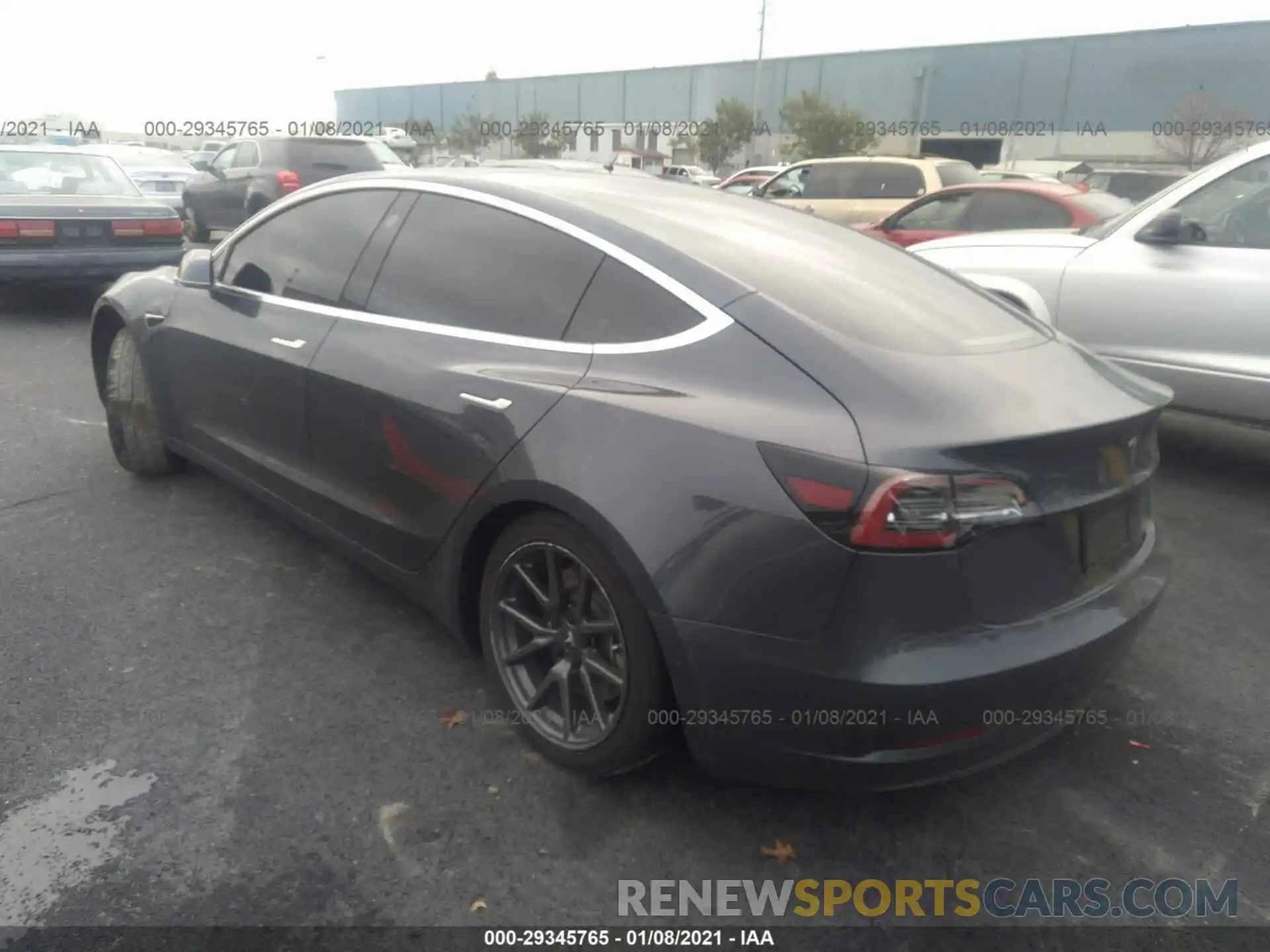 3 Photograph of a damaged car 5YJ3E1EA8KF312142 TESLA MODEL 3 2019