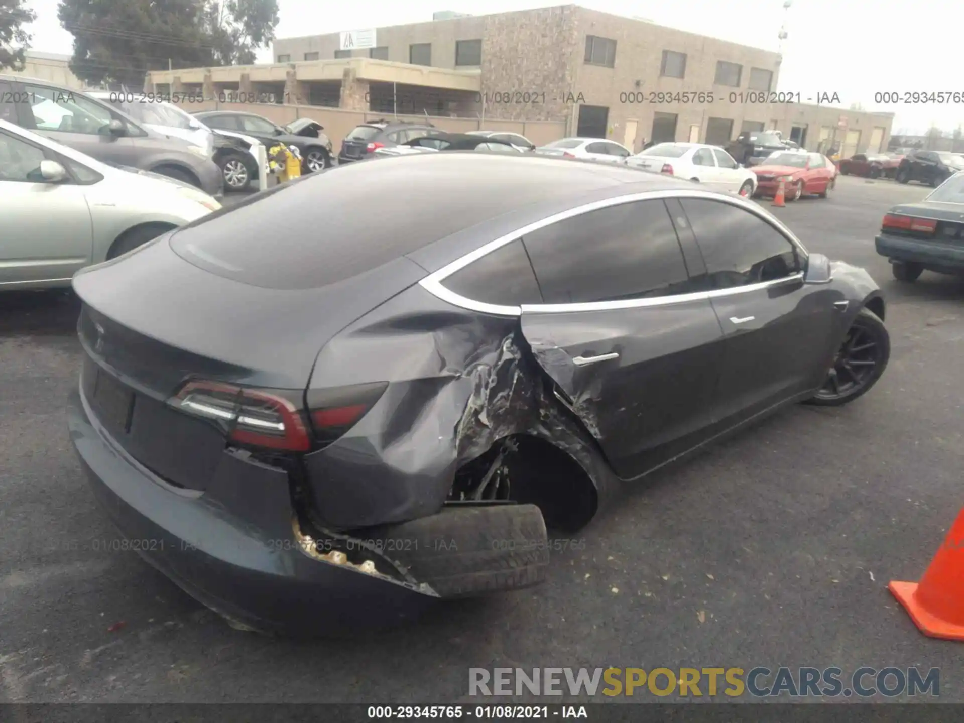 4 Photograph of a damaged car 5YJ3E1EA8KF312142 TESLA MODEL 3 2019