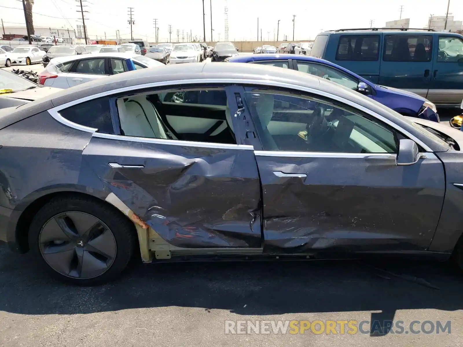 9 Photograph of a damaged car 5YJ3E1EA8KF312240 TESLA MODEL 3 2019