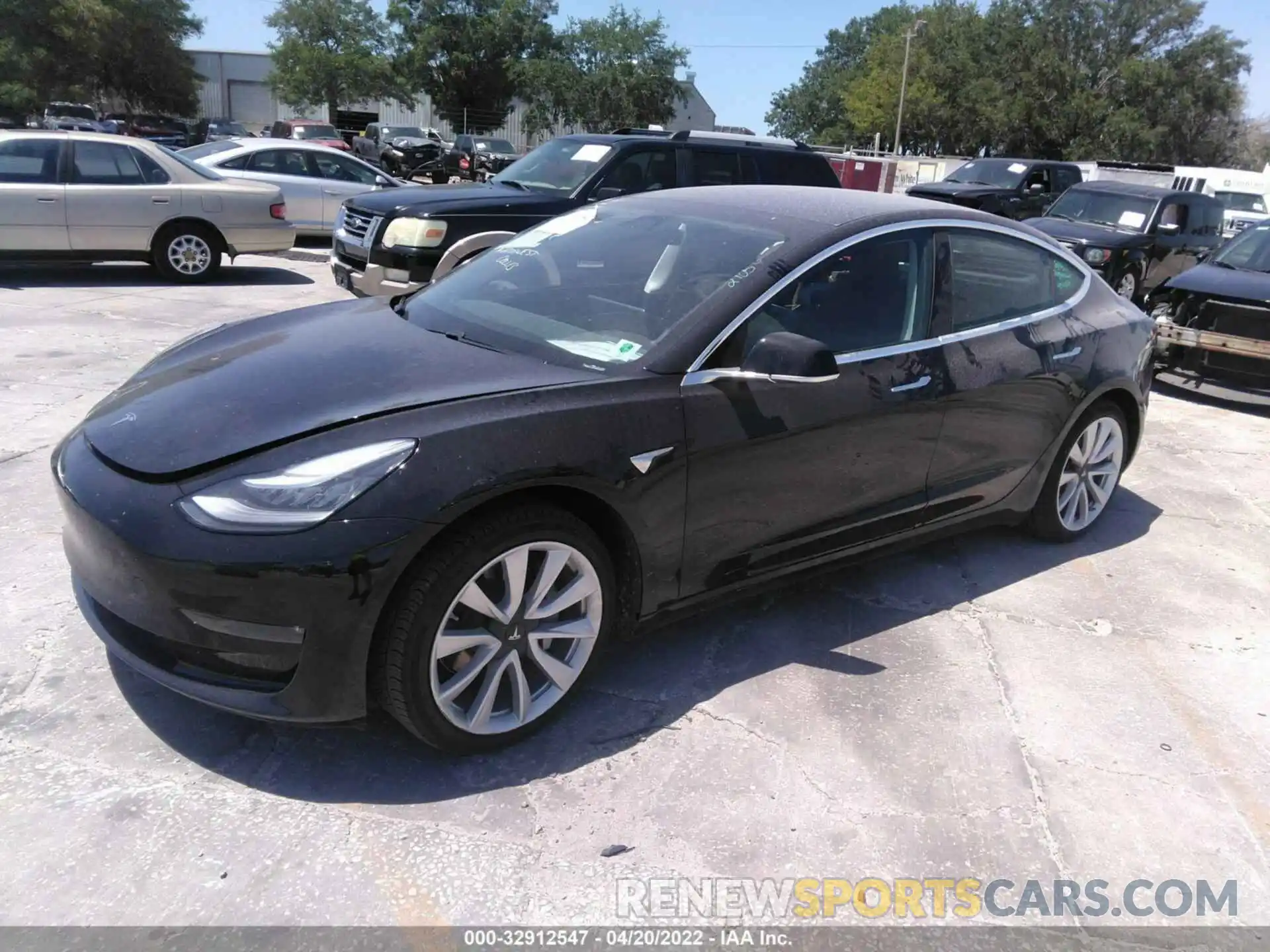 2 Photograph of a damaged car 5YJ3E1EA8KF314232 TESLA MODEL 3 2019