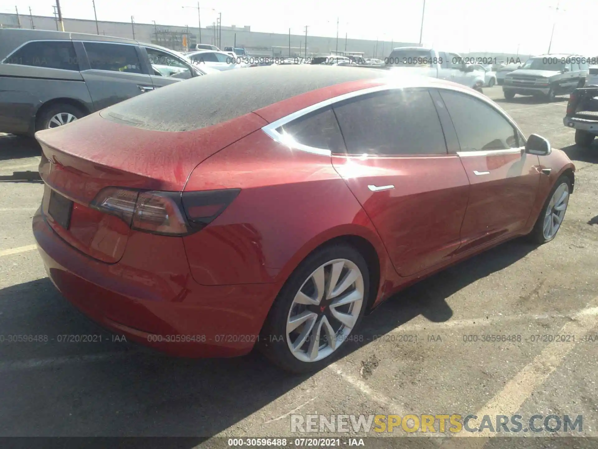 4 Фотография поврежденного автомобиля 5YJ3E1EA8KF315056 TESLA MODEL 3 2019