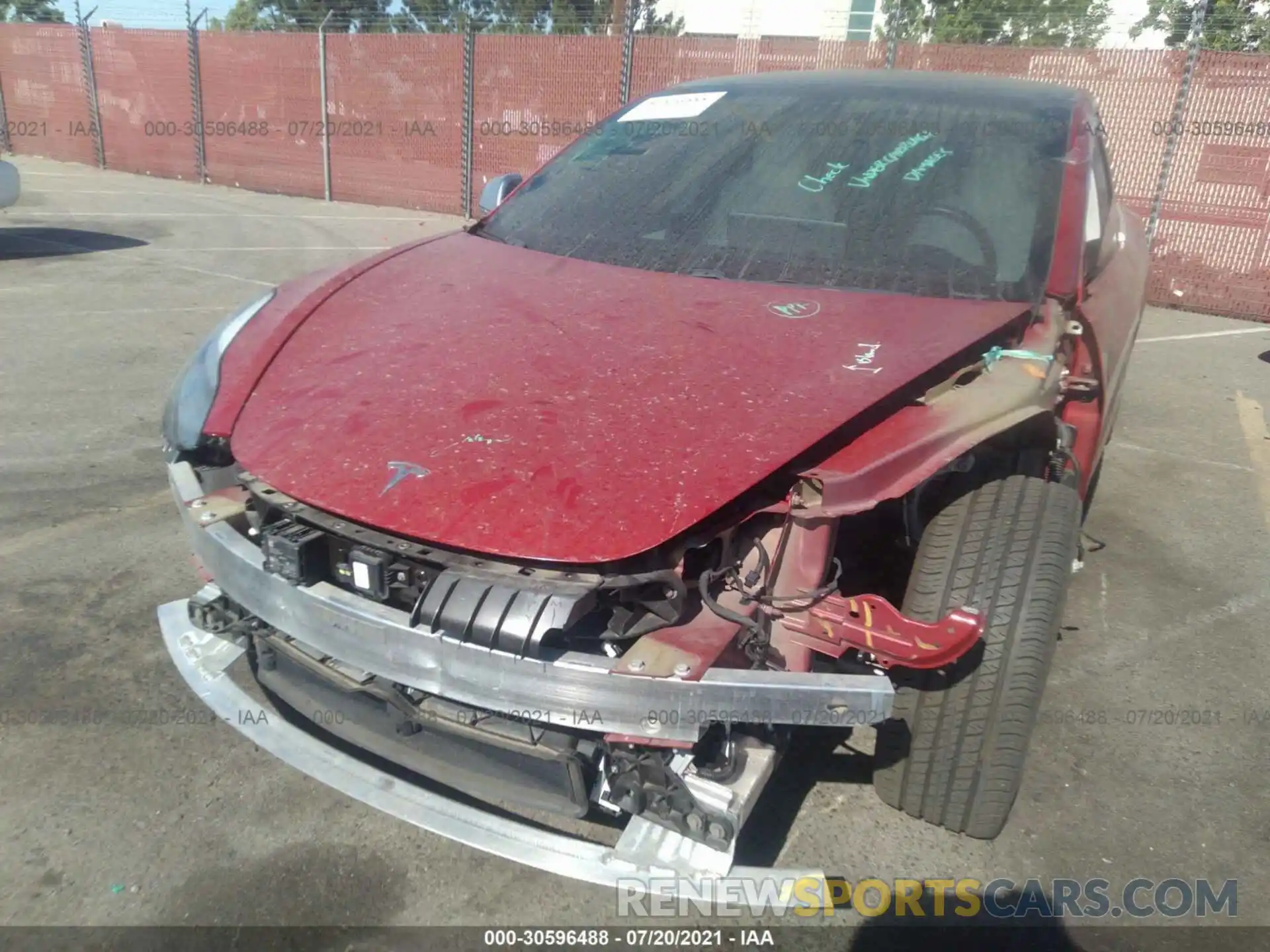 6 Photograph of a damaged car 5YJ3E1EA8KF315056 TESLA MODEL 3 2019