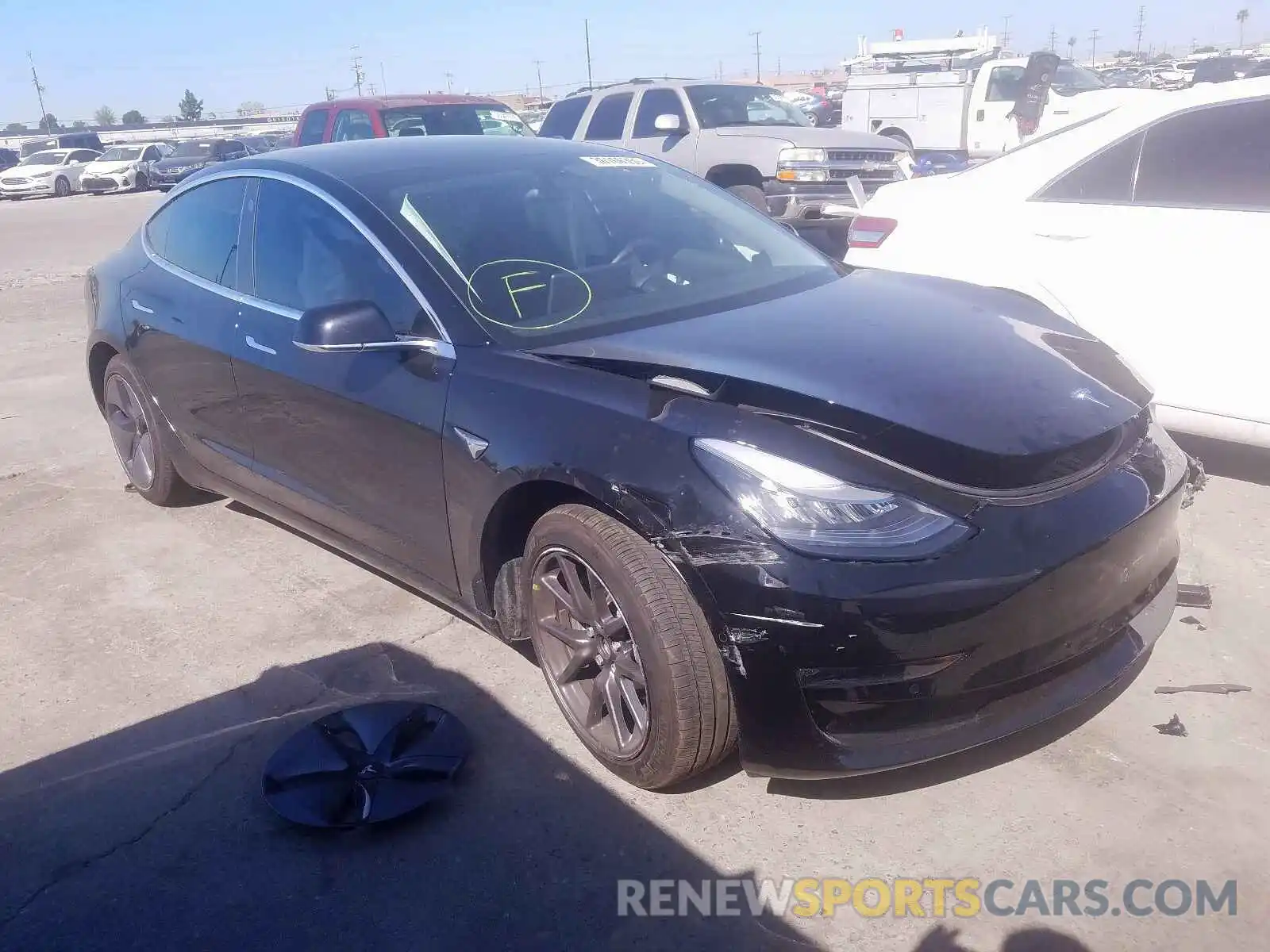 1 Фотография поврежденного автомобиля 5YJ3E1EA8KF316708 TESLA MODEL 3 2019