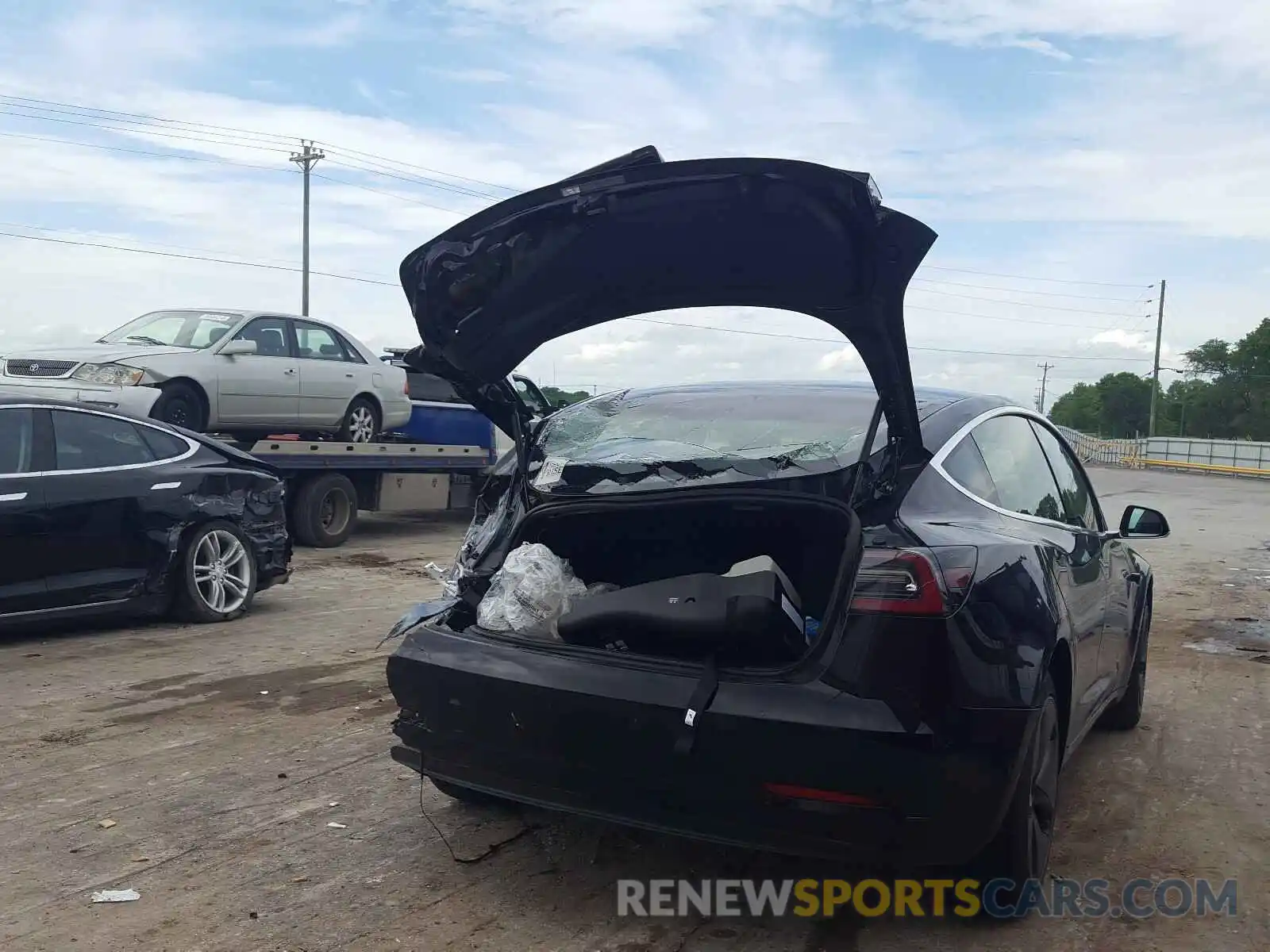 9 Photograph of a damaged car 5YJ3E1EA8KF317017 TESLA MODEL 3 2019