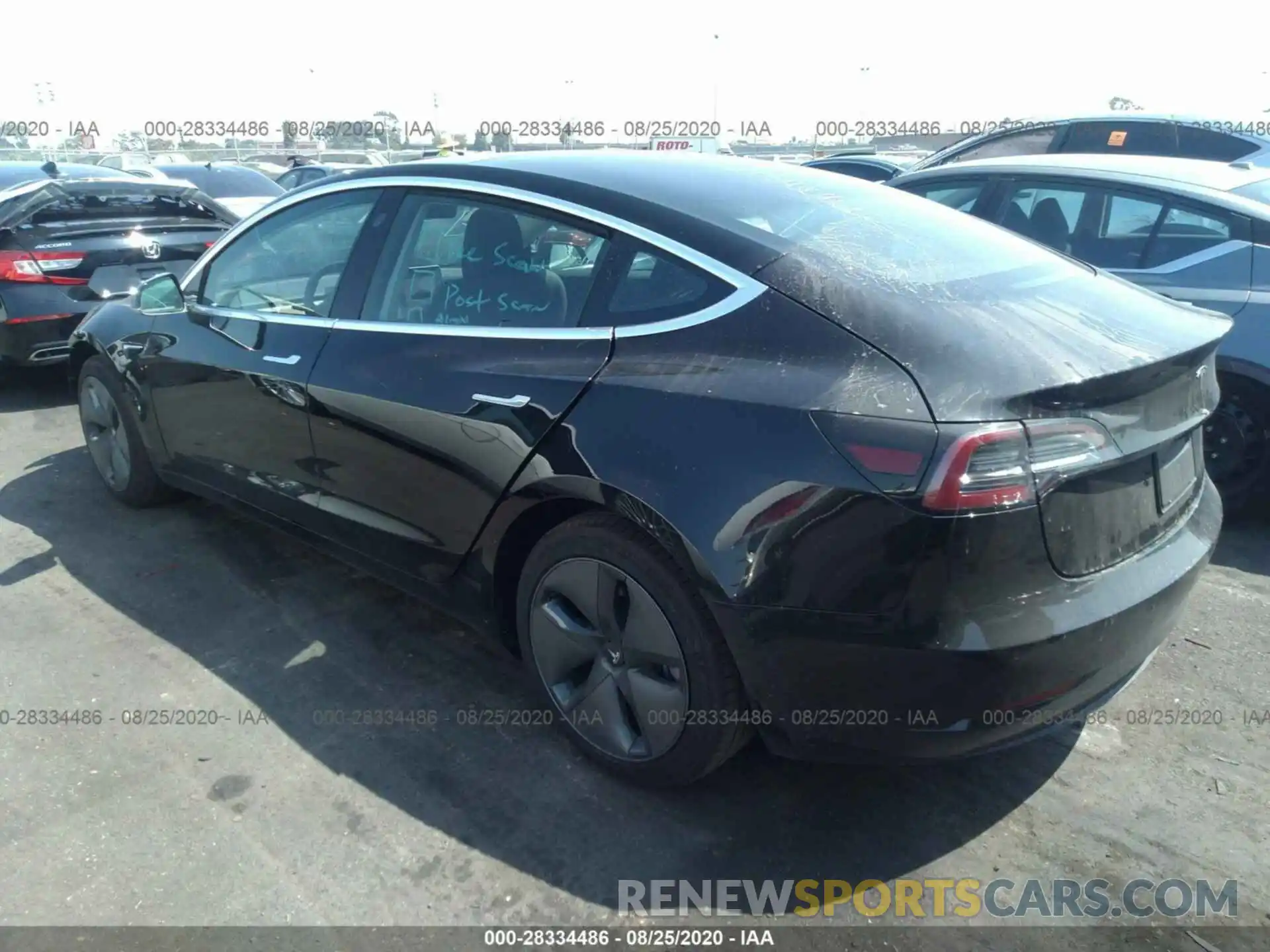 3 Photograph of a damaged car 5YJ3E1EA8KF323920 TESLA MODEL 3 2019