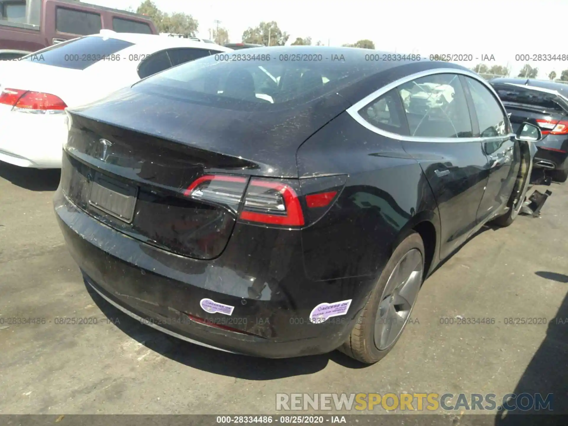 4 Photograph of a damaged car 5YJ3E1EA8KF323920 TESLA MODEL 3 2019