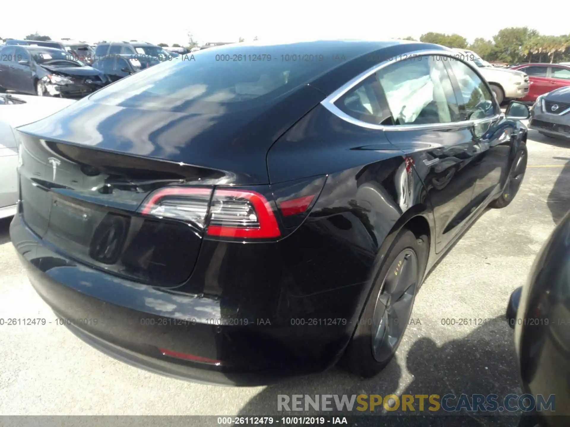 4 Фотография поврежденного автомобиля 5YJ3E1EA8KF325621 TESLA MODEL 3 2019