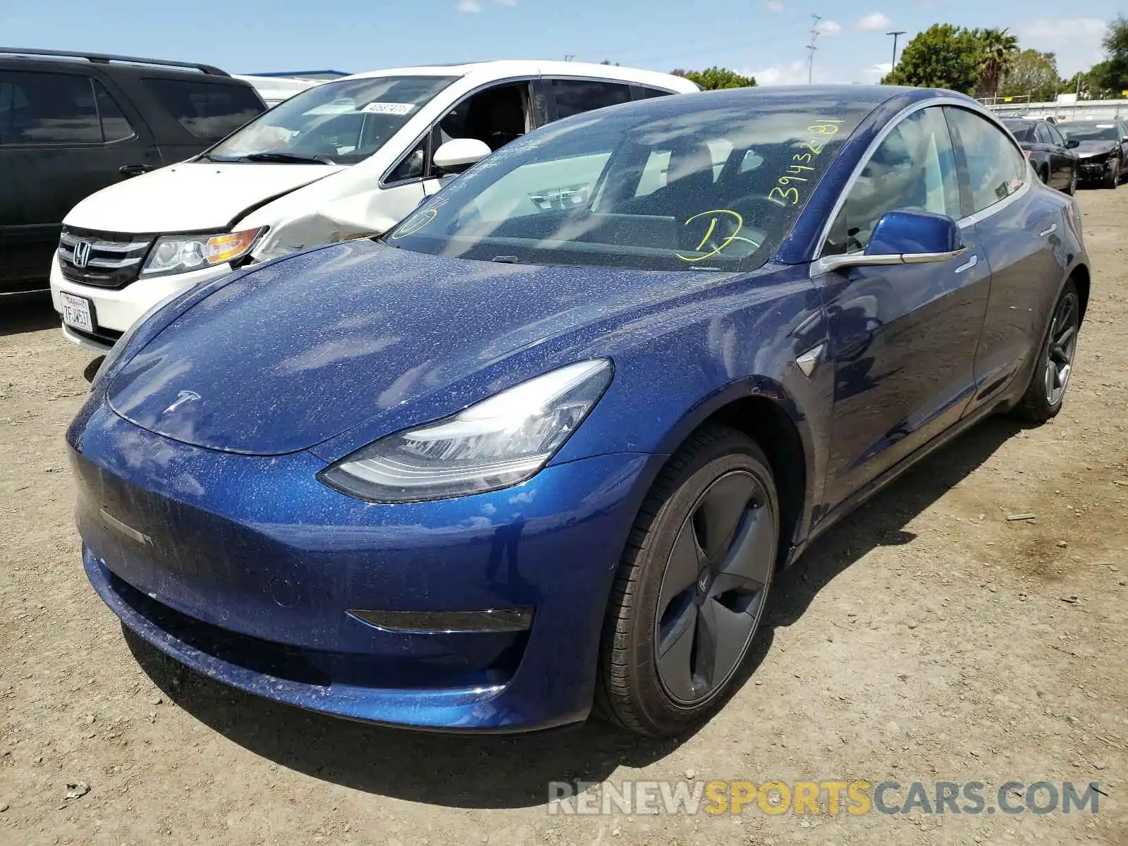 2 Фотография поврежденного автомобиля 5YJ3E1EA8KF326297 TESLA MODEL 3 2019